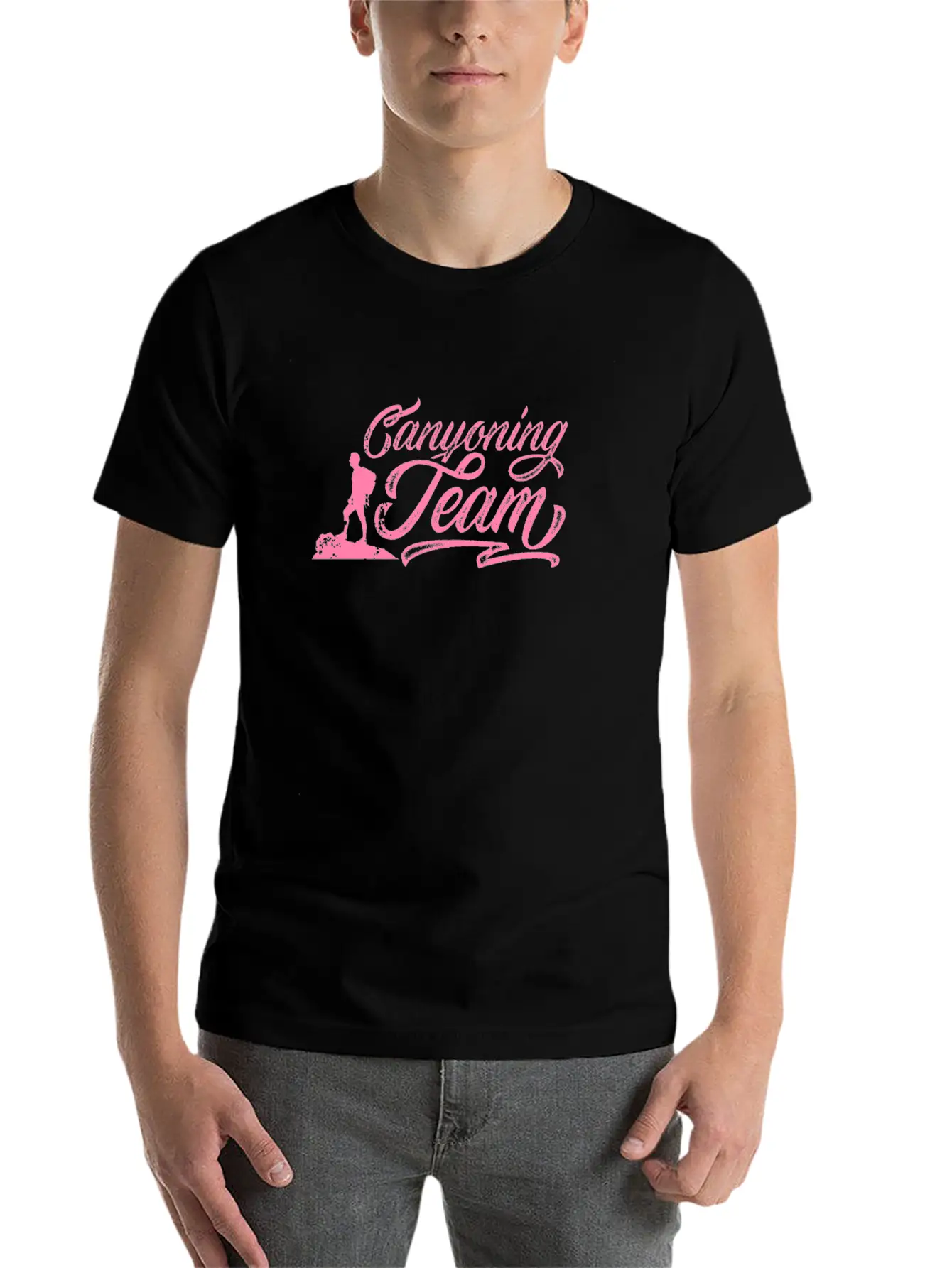 CANYONING Team Canyoneer Canyon Canyoneering Basic Graphic T-Shirt – Daily Comfort In Soft Cotton