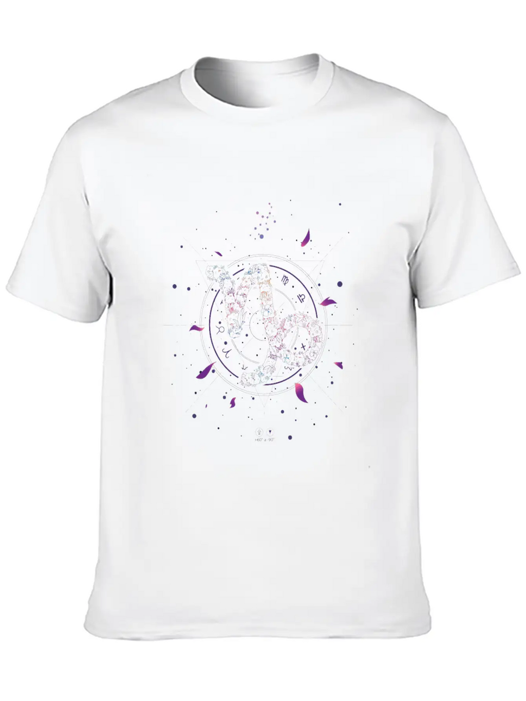 CAPRICORN FLORAL ZODIAC SIGN Relaxed Everyday Tee – Lightweight And Durable Cotton