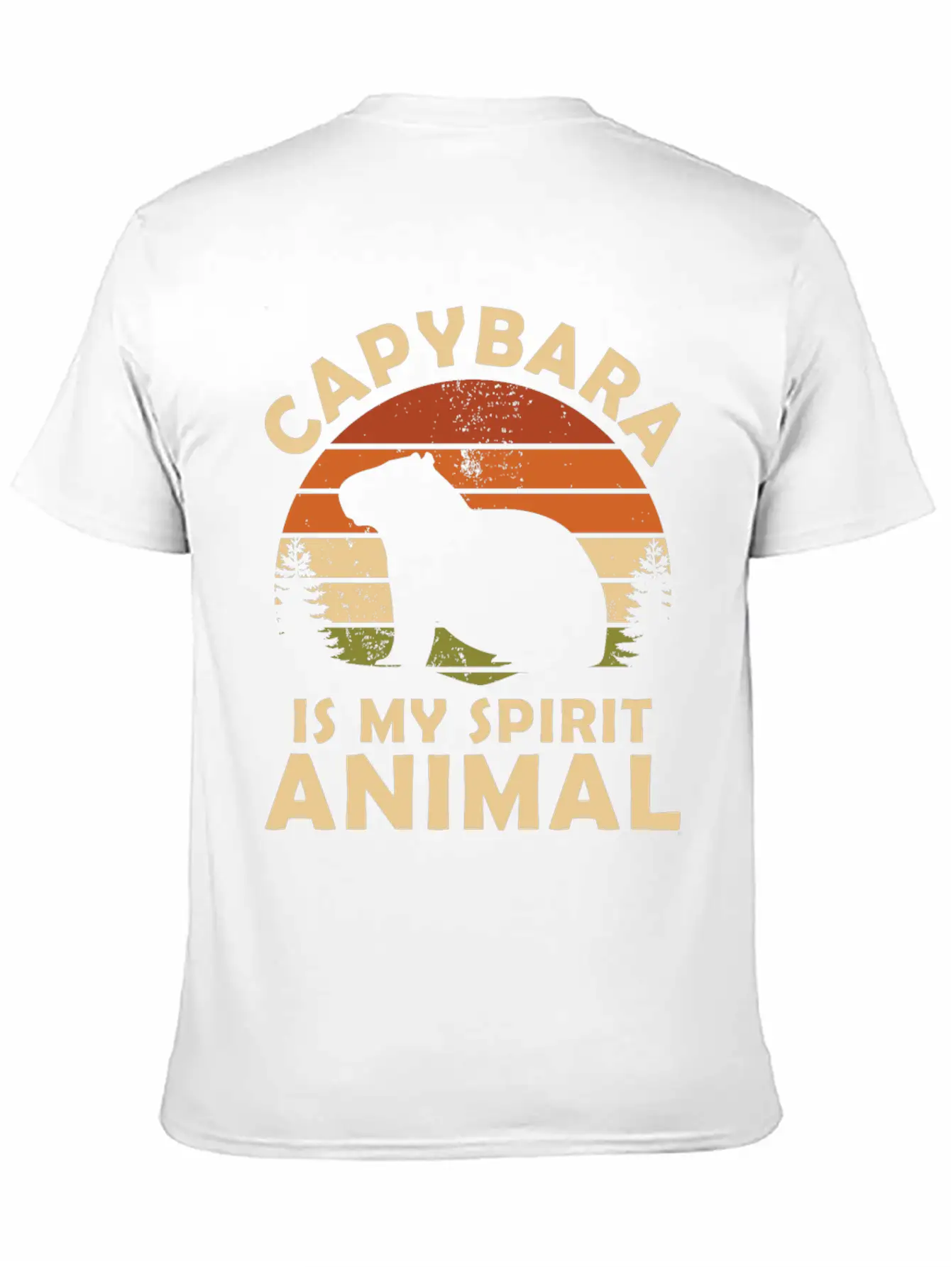 Capybara Is My Spirit Animal Classic Cotton Tee – Unisex Comfort For Any Season