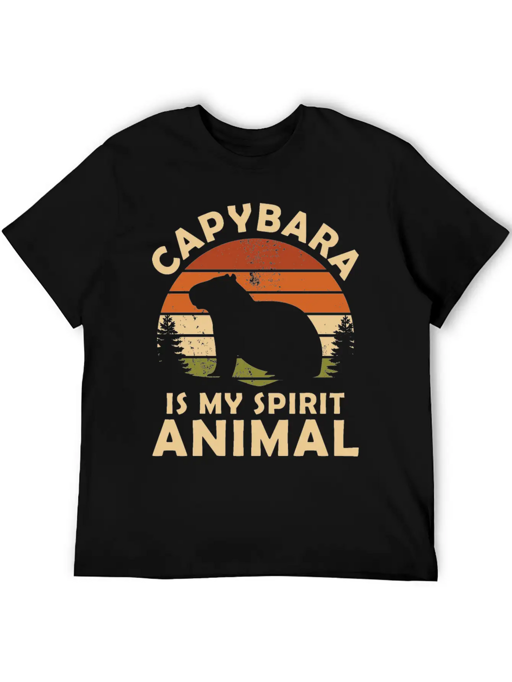 Capybara Is My Spirit Animal Classic Cotton Tee – Unisex Comfort For Any Season