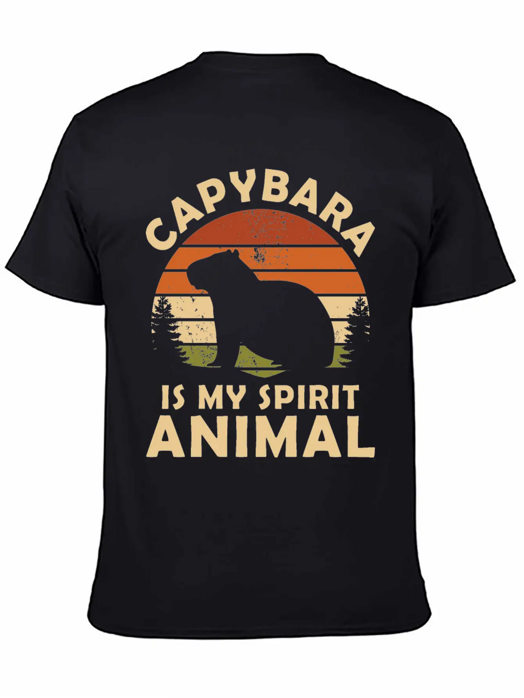 Capybara Is My Spirit Animal Classic Cotton Tee – Unisex Comfort For Any Season