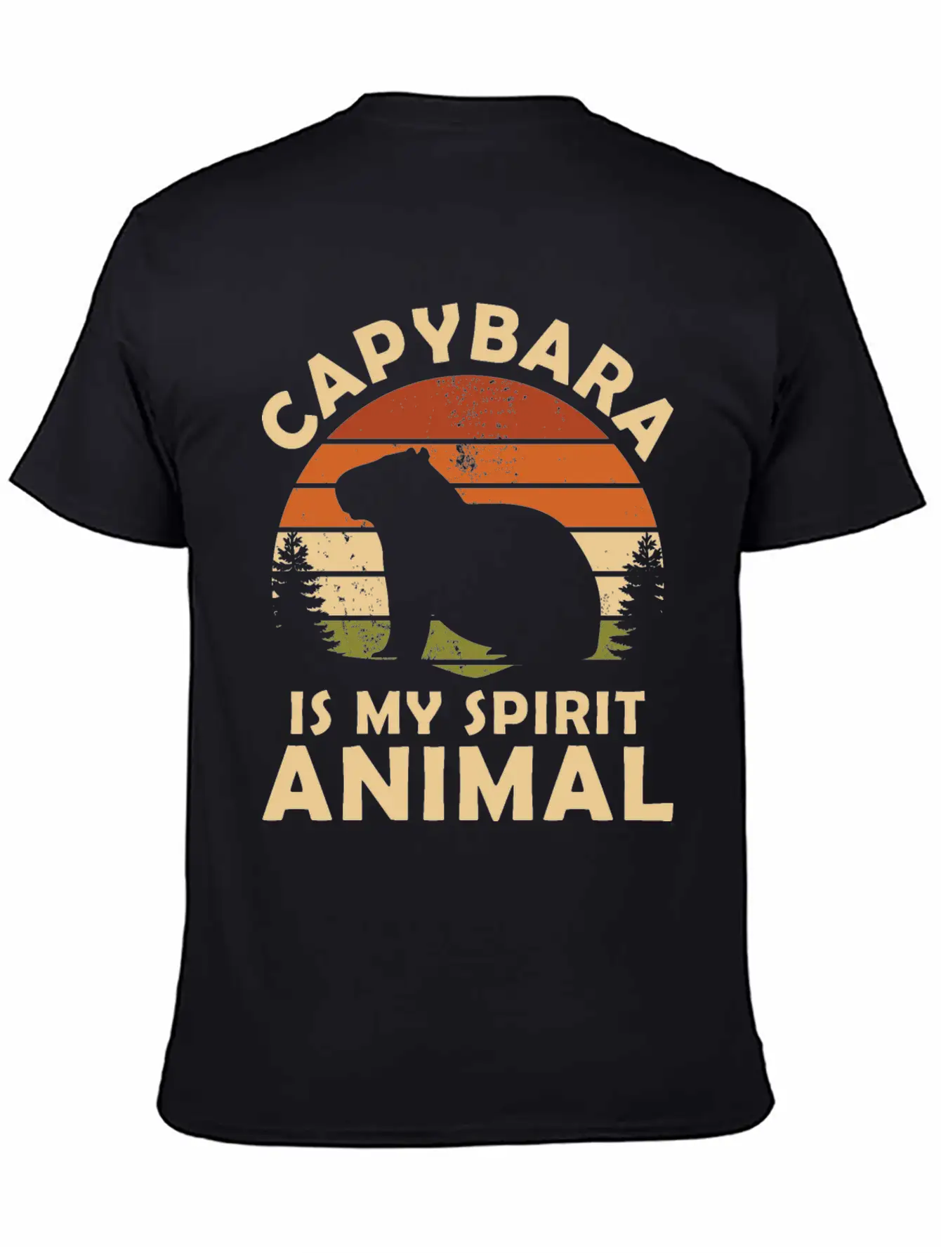 Capybara Is My Spirit Animal Classic Cotton Tee – Unisex Comfort For Any Season