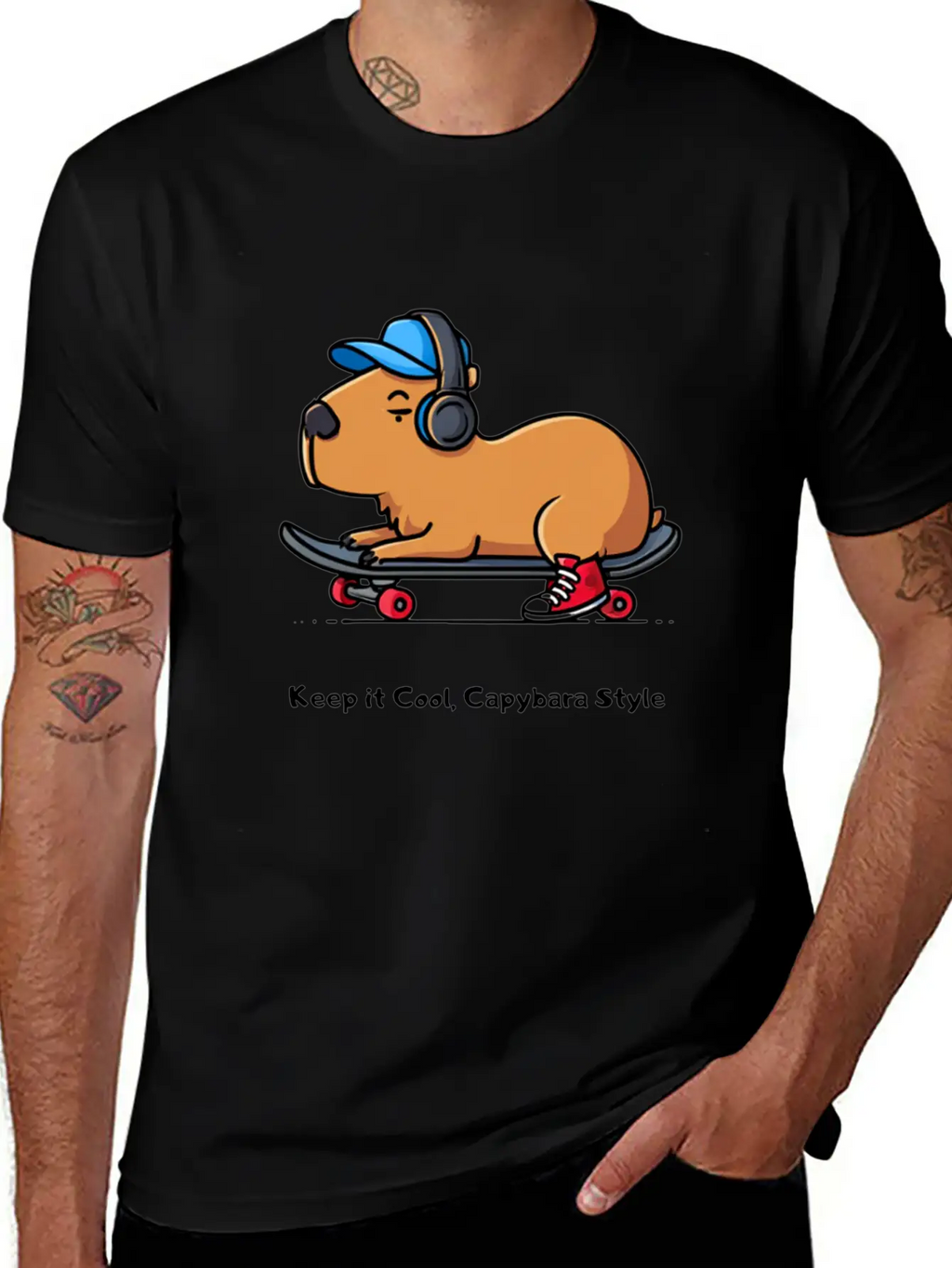 CAPYBARA STYLE Relaxed Everyday Tee – Lightweight And Durable Cotton