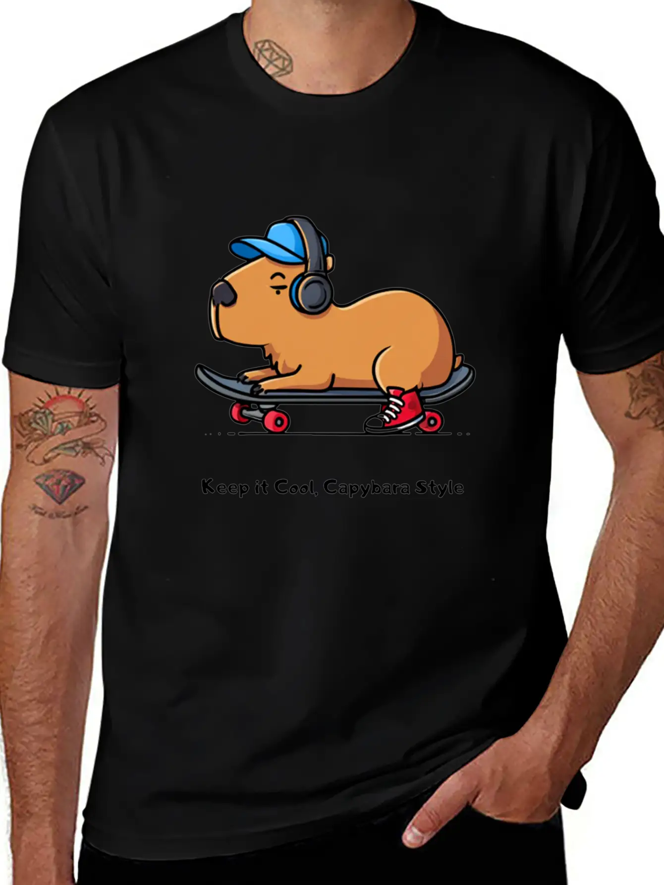 CAPYBARA STYLE Relaxed Everyday Tee – Lightweight And Durable Cotton