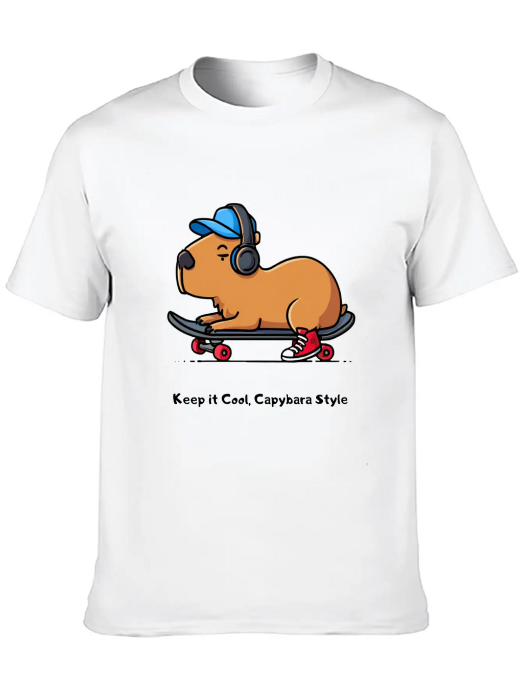 CAPYBARA STYLE Relaxed Everyday Tee – Lightweight And Durable Cotton