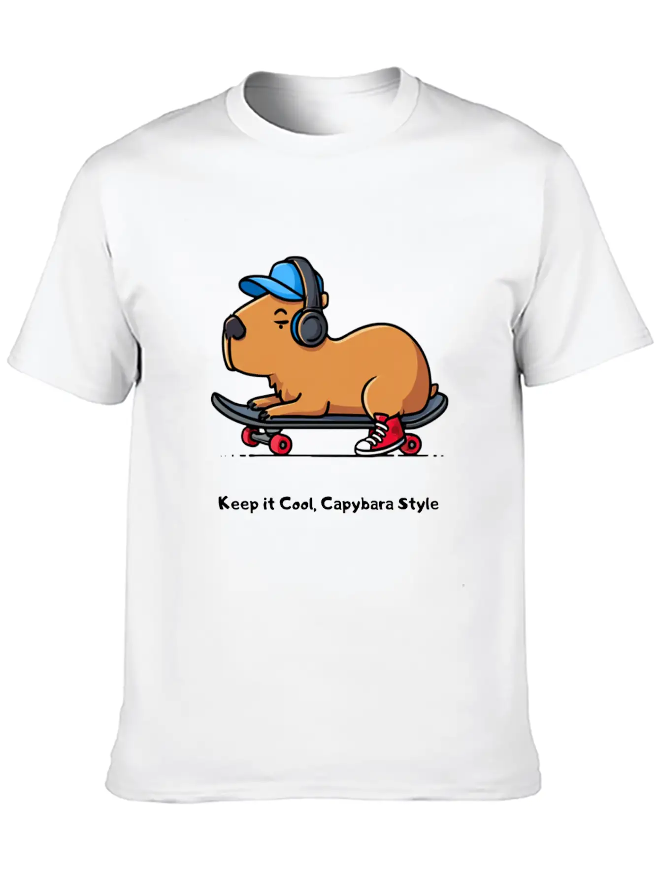 CAPYBARA STYLE Relaxed Everyday Tee – Lightweight And Durable Cotton