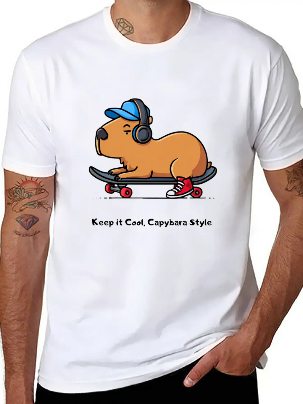 CAPYBARA STYLE Relaxed Everyday Tee – Lightweight And Durable Cotton