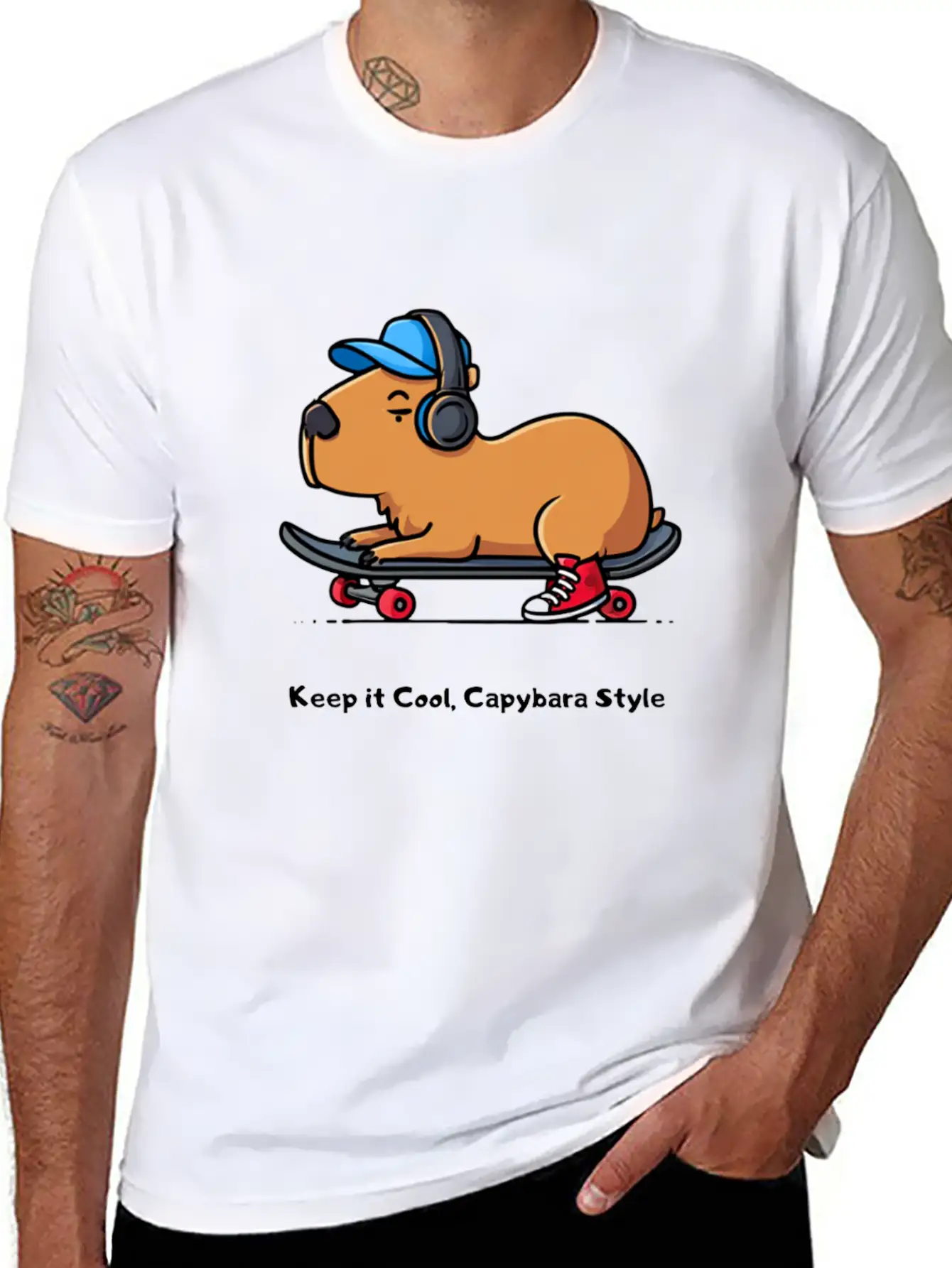CAPYBARA STYLE Relaxed Everyday Tee – Lightweight And Durable Cotton