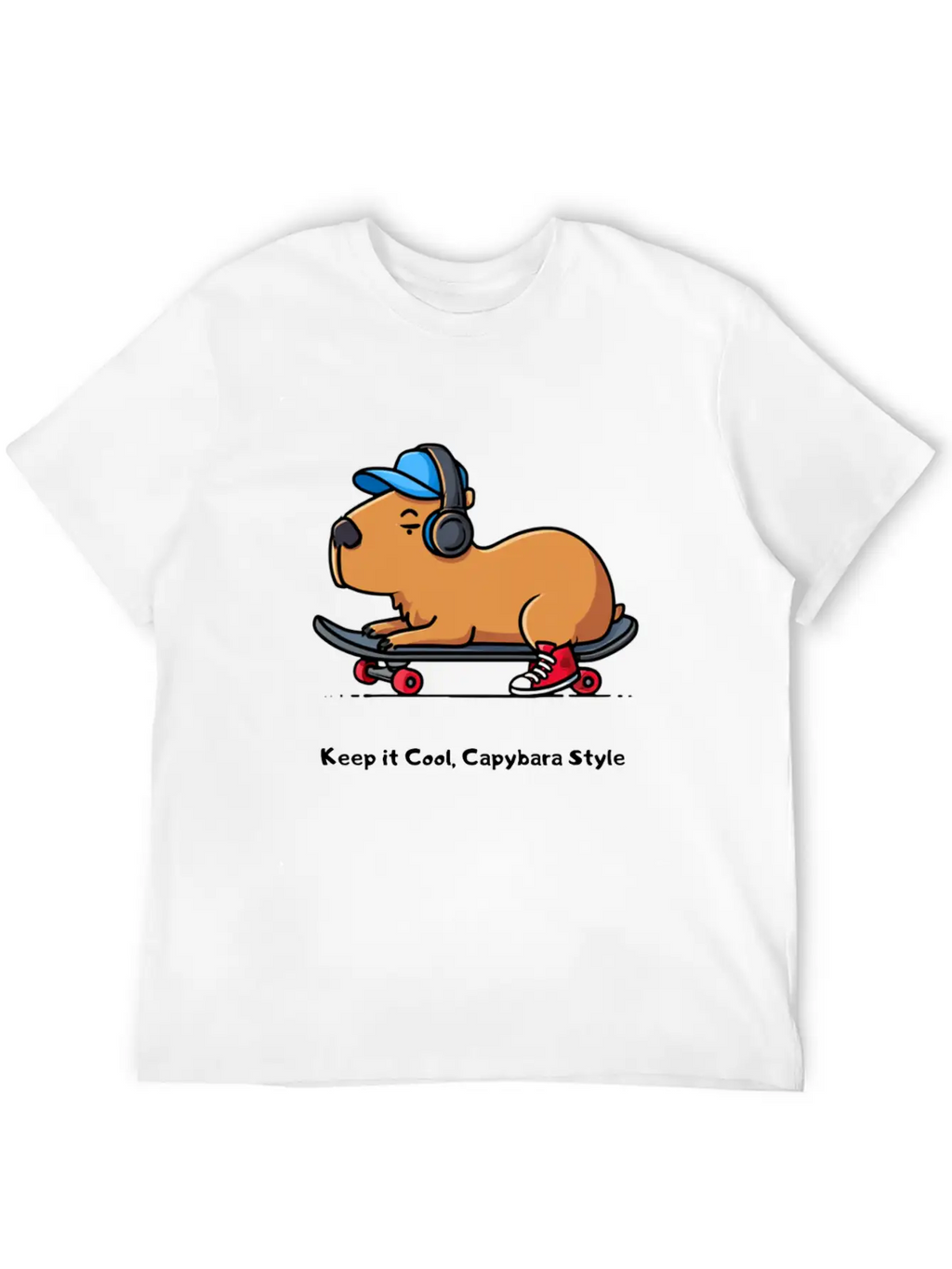 CAPYBARA STYLE Relaxed Everyday Tee – Lightweight And Durable Cotton