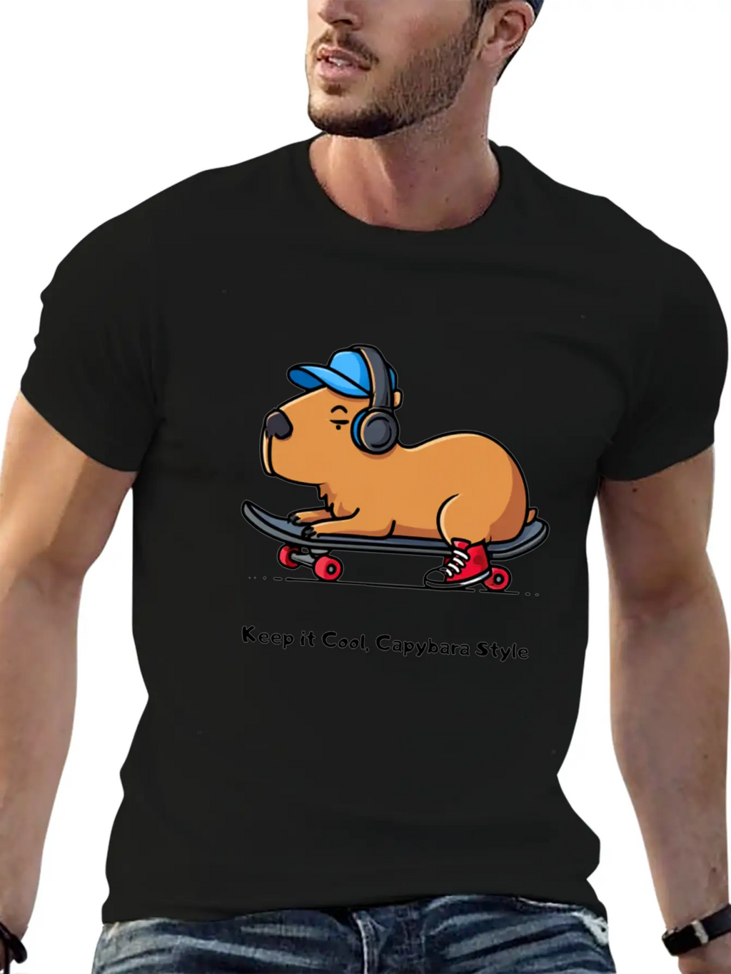CAPYBARA STYLE Relaxed Everyday Tee – Lightweight And Durable Cotton