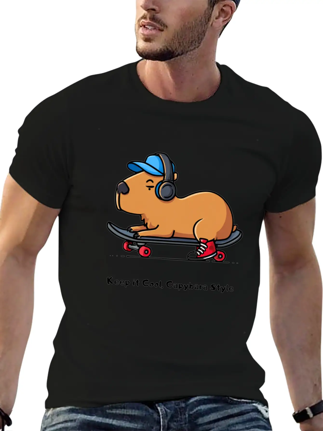 CAPYBARA STYLE Relaxed Everyday Tee – Lightweight And Durable Cotton