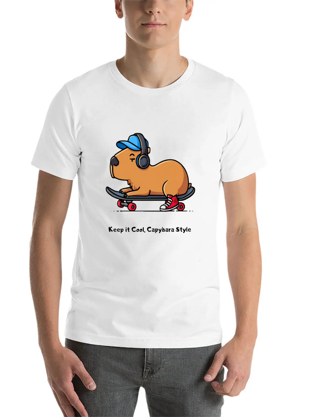 CAPYBARA STYLE Relaxed Everyday Tee – Lightweight And Durable Cotton