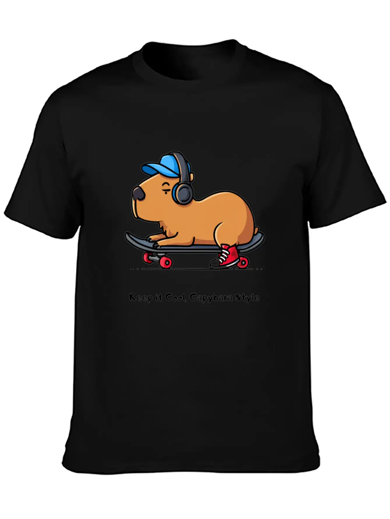 CAPYBARA STYLE Relaxed Everyday Tee – Lightweight And Durable Cotton
