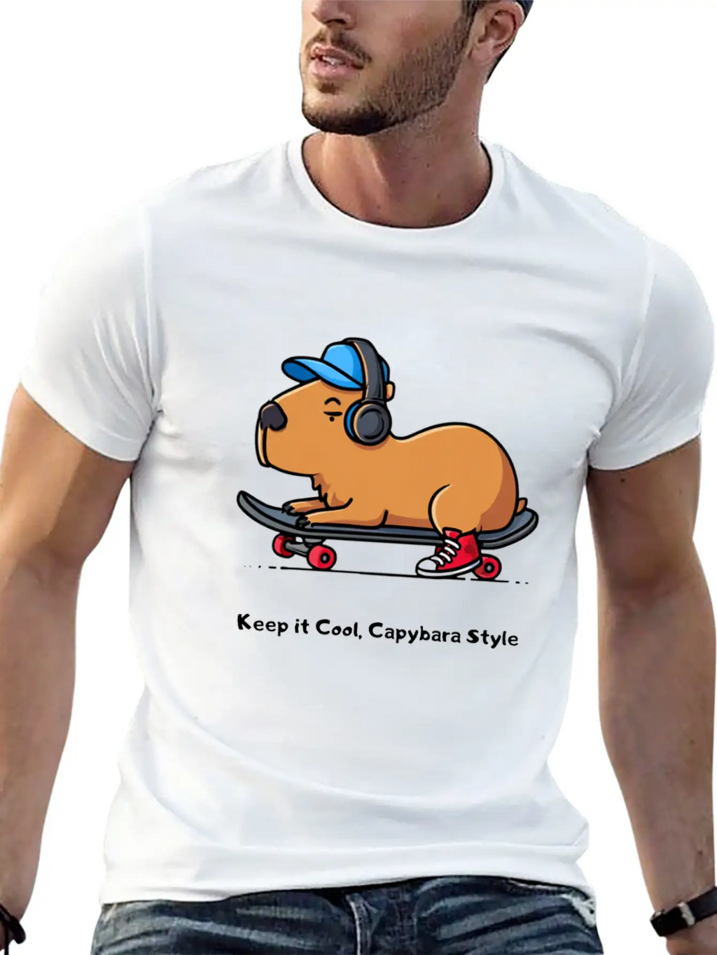 CAPYBARA STYLE Relaxed Everyday Tee – Lightweight And Durable Cotton