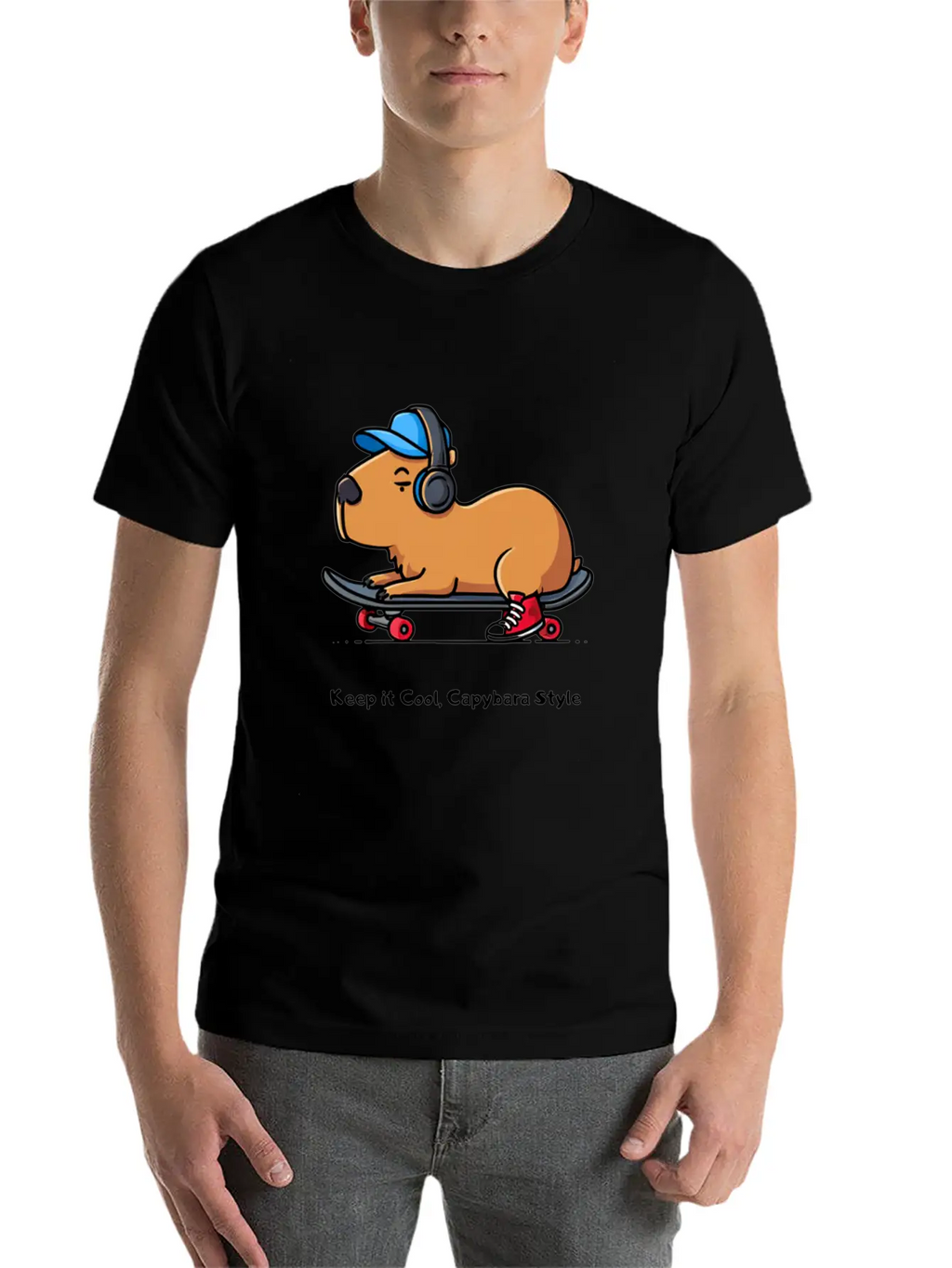 CAPYBARA STYLE Relaxed Everyday Tee – Lightweight And Durable Cotton