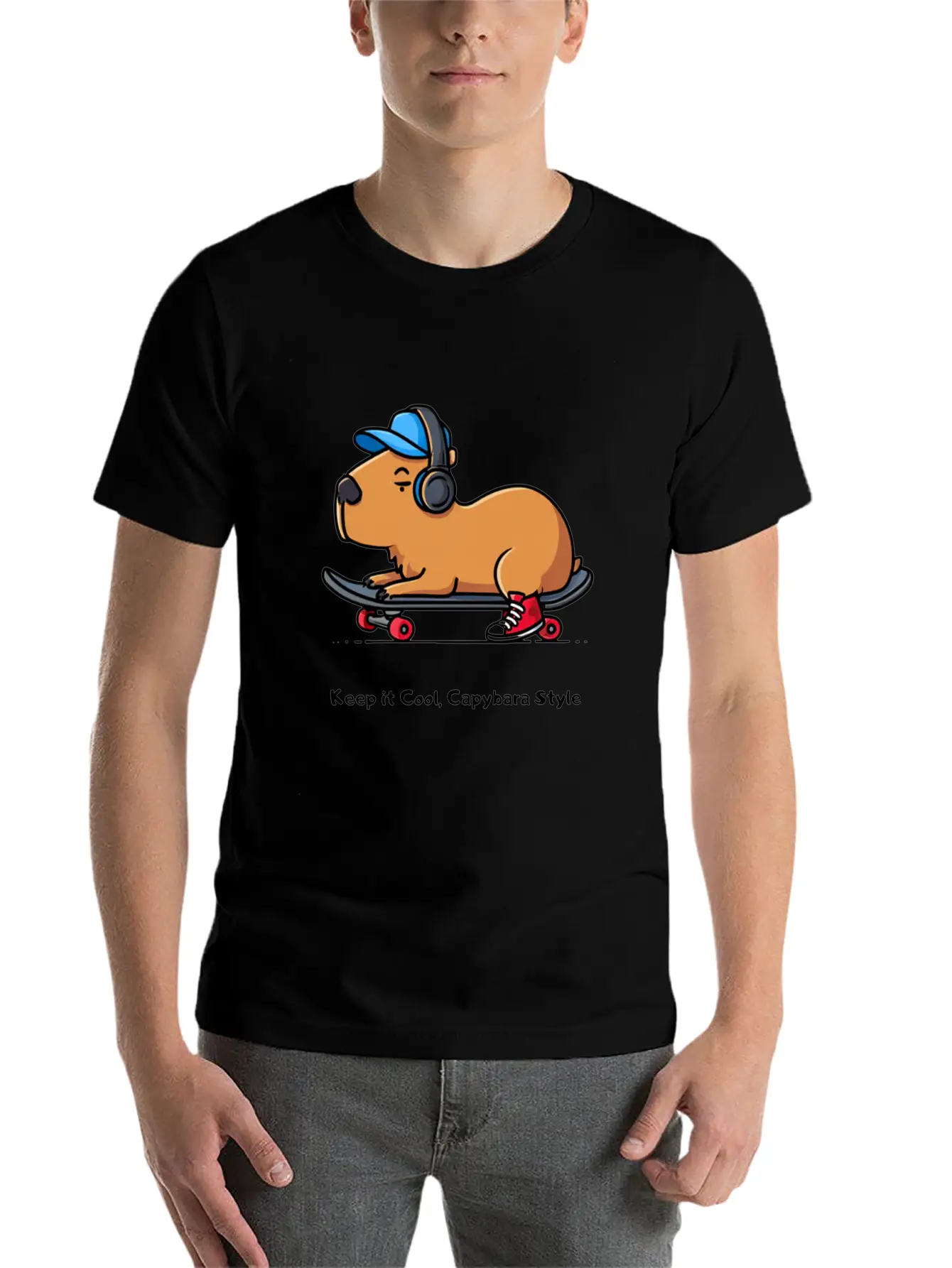 CAPYBARA STYLE Relaxed Everyday Tee – Lightweight And Durable Cotton