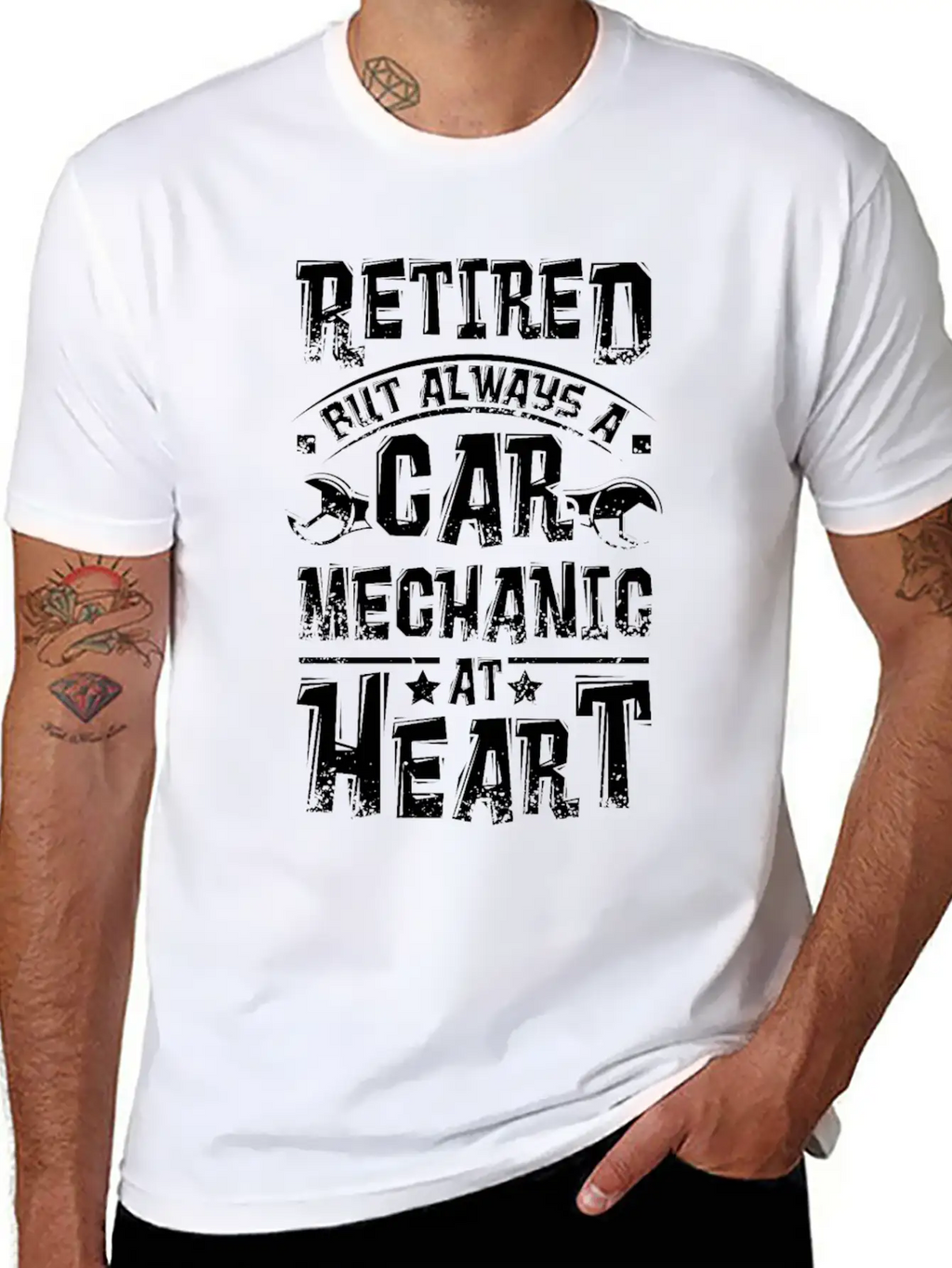 Car Mechanic At Heart Stylish Everyday T-Shirt – Unisex Basic Cotton Tee