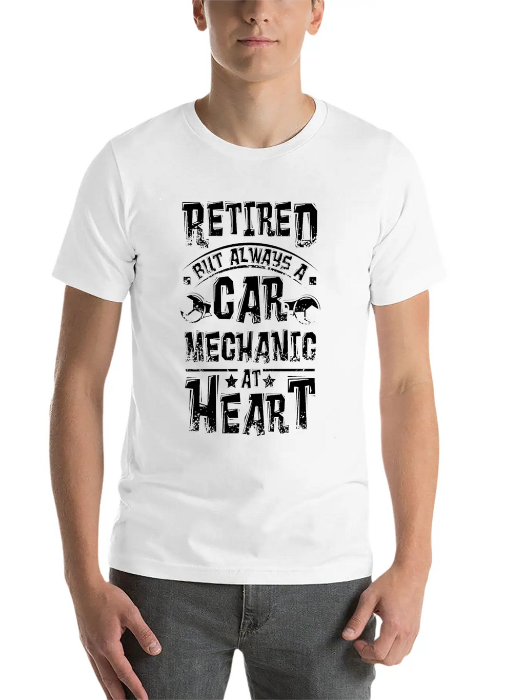 Car Mechanic At Heart Stylish Everyday T-Shirt – Unisex Basic Cotton Tee
