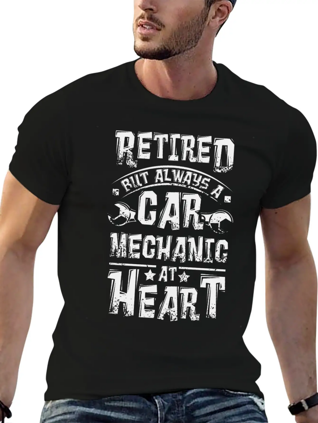 Car Mechanic At Heart Stylish Everyday T-Shirt – Unisex Basic Cotton Tee