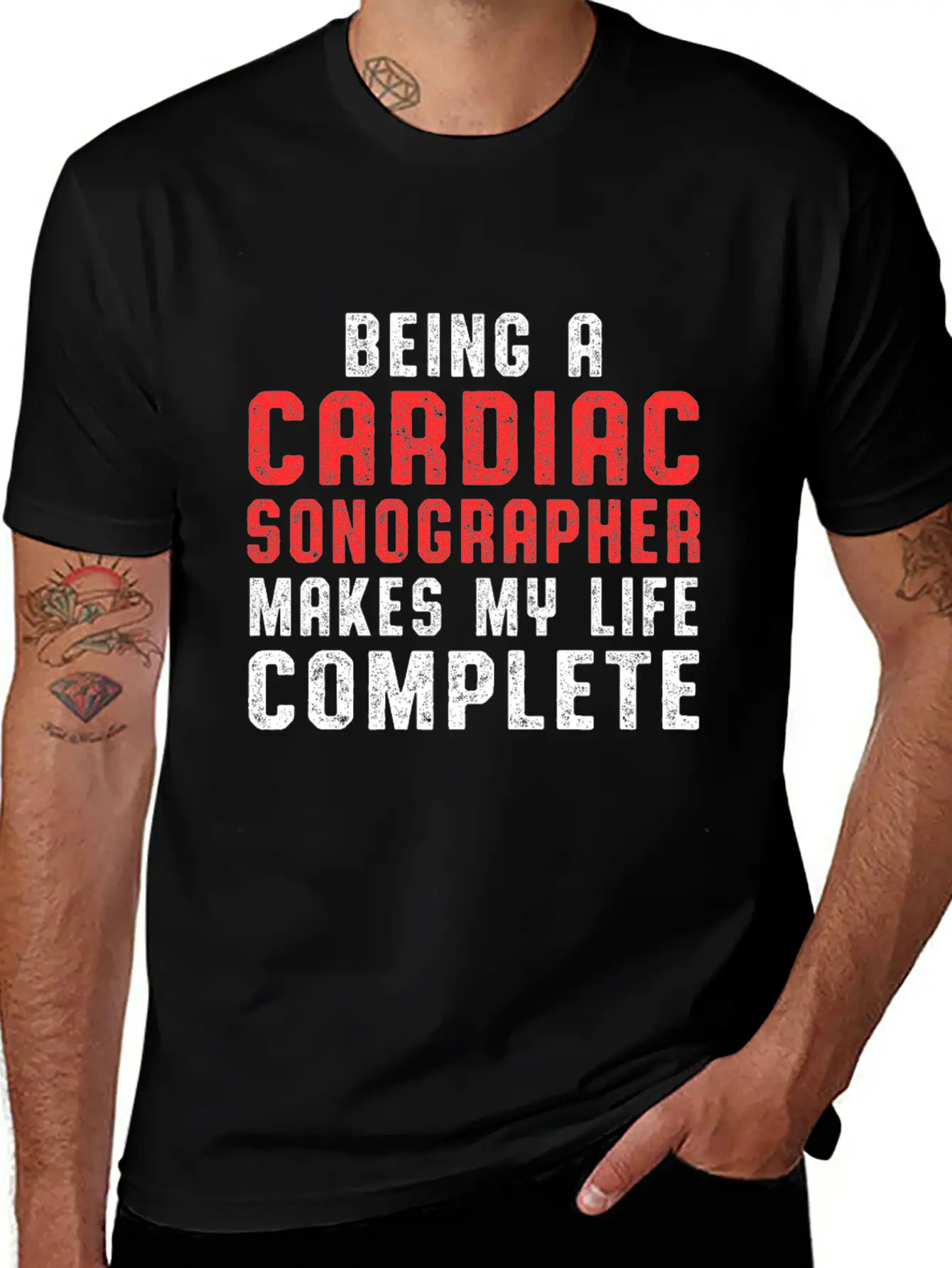 Cardiac Sonographer Echo Tech Complete RDCS Breathable Graphic T-Shirt – Perfect For Casual Days