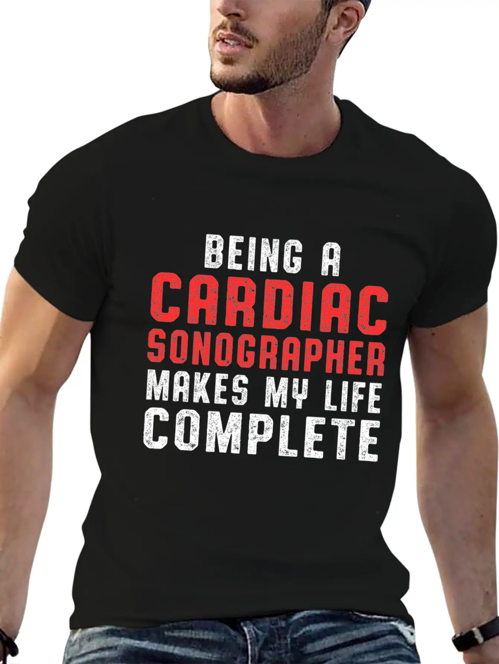 Cardiac Sonographer Echo Tech Complete RDCS Breathable Graphic T-Shirt – Perfect For Casual Days