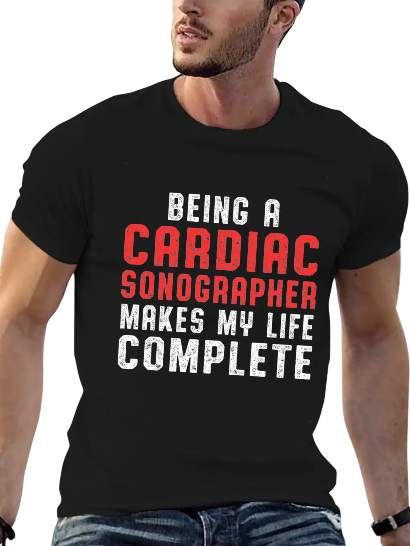 Cardiac Sonographer Echo Tech Complete RDCS Breathable Graphic T-Shirt – Perfect For Casual Days