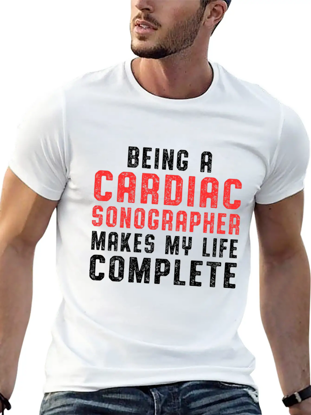 Cardiac Sonographer Echo Tech Complete RDCS Breathable Graphic T-Shirt – Perfect For Casual Days