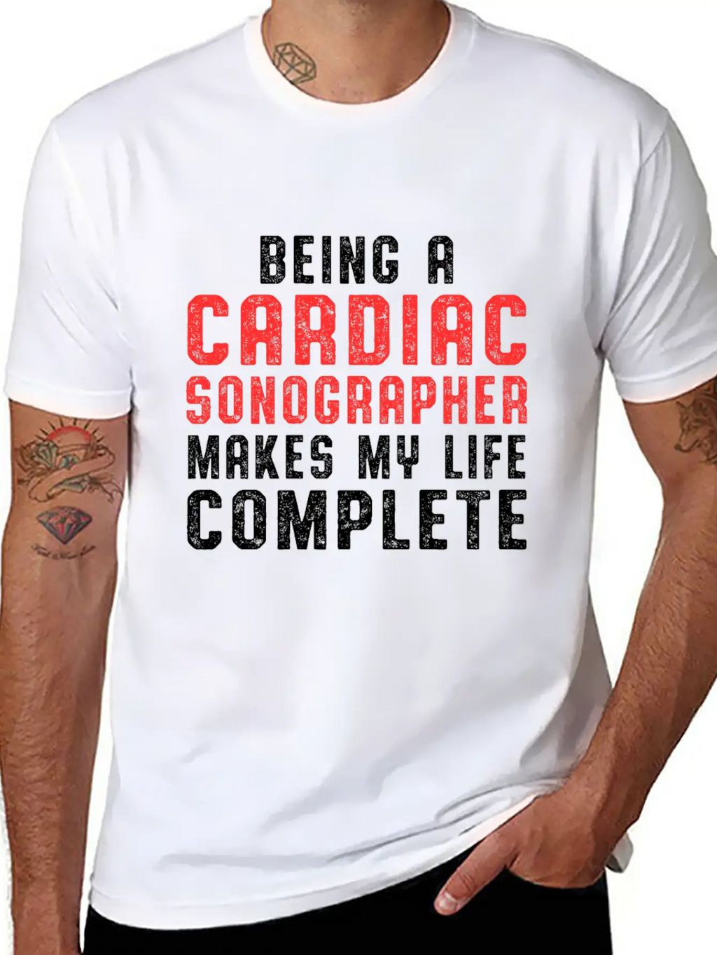 Cardiac Sonographer Echo Tech Complete RDCS Breathable Graphic T-Shirt – Perfect For Casual Days