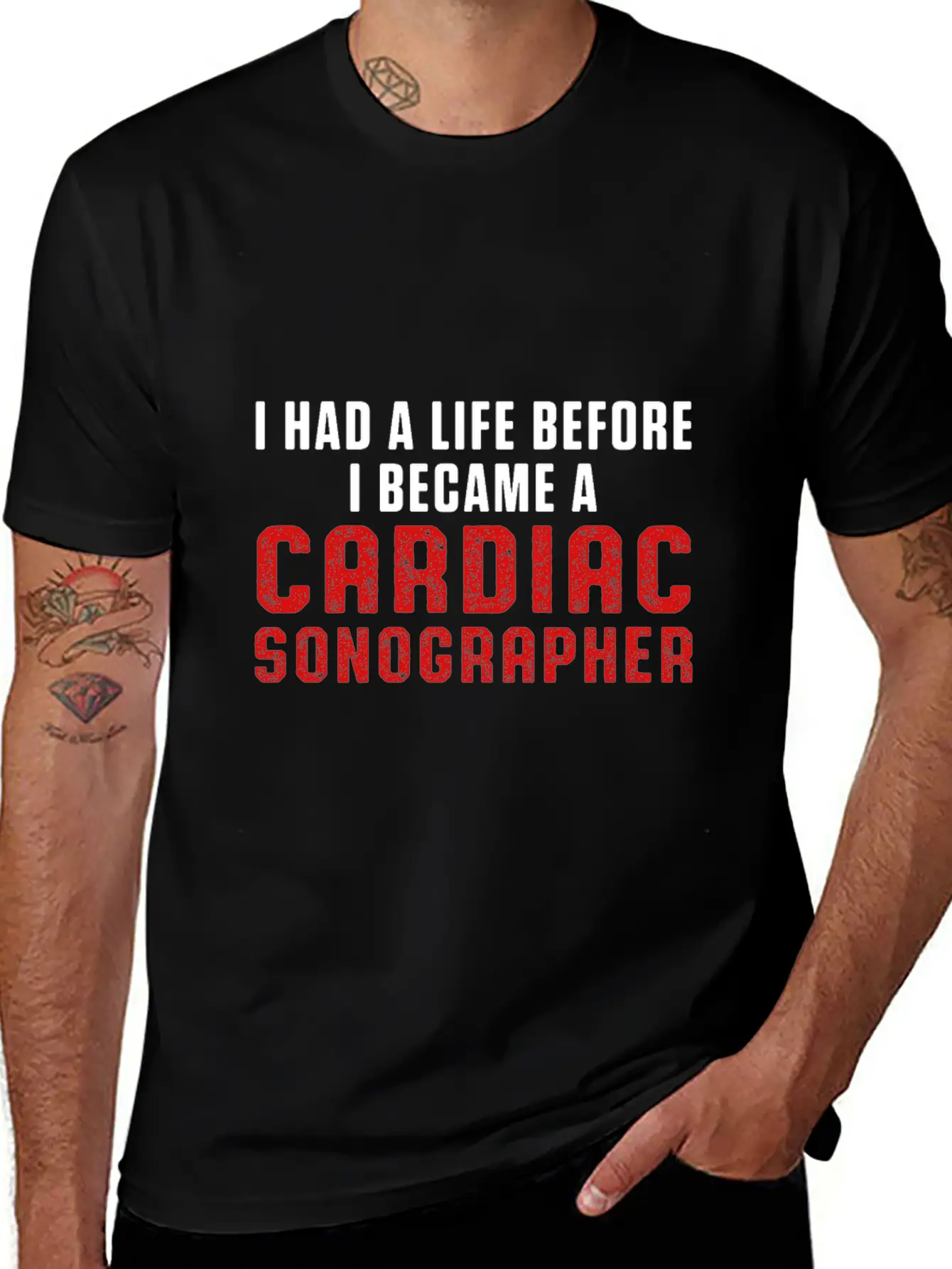 Cardiac Sonographer Echo Tech Had Life RDCS Breathable Soft Cotton T-Shirt – Timeless Casual Look