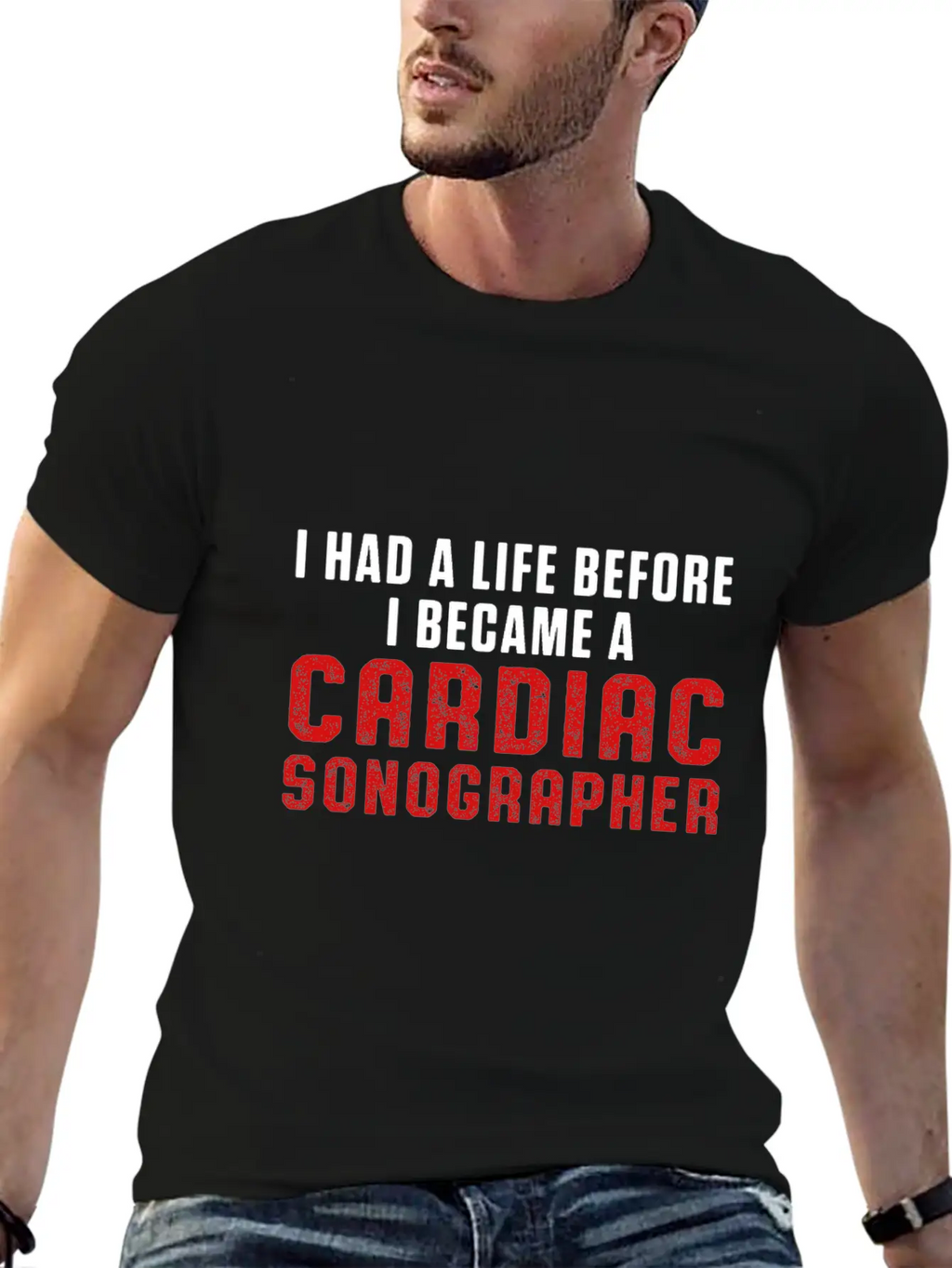 Cardiac Sonographer Echo Tech Had Life RDCS Breathable Soft Cotton T-Shirt – Timeless Casual Look