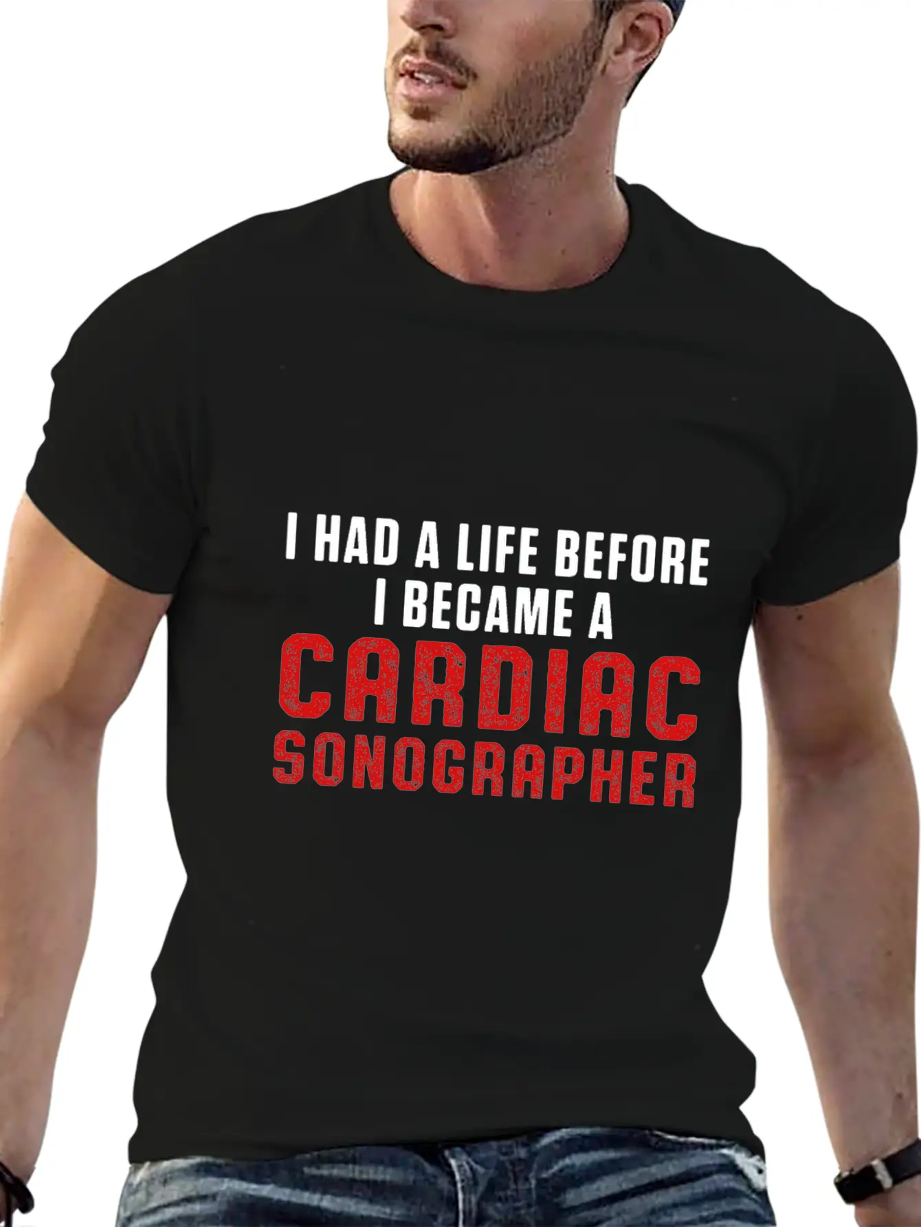 Cardiac Sonographer Echo Tech Had Life RDCS Breathable Soft Cotton T-Shirt – Timeless Casual Look
