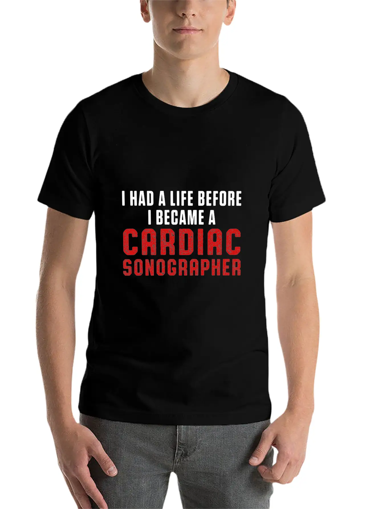 Cardiac Sonographer Echo Tech Had Life RDCS Breathable Soft Cotton T-Shirt – Timeless Casual Look