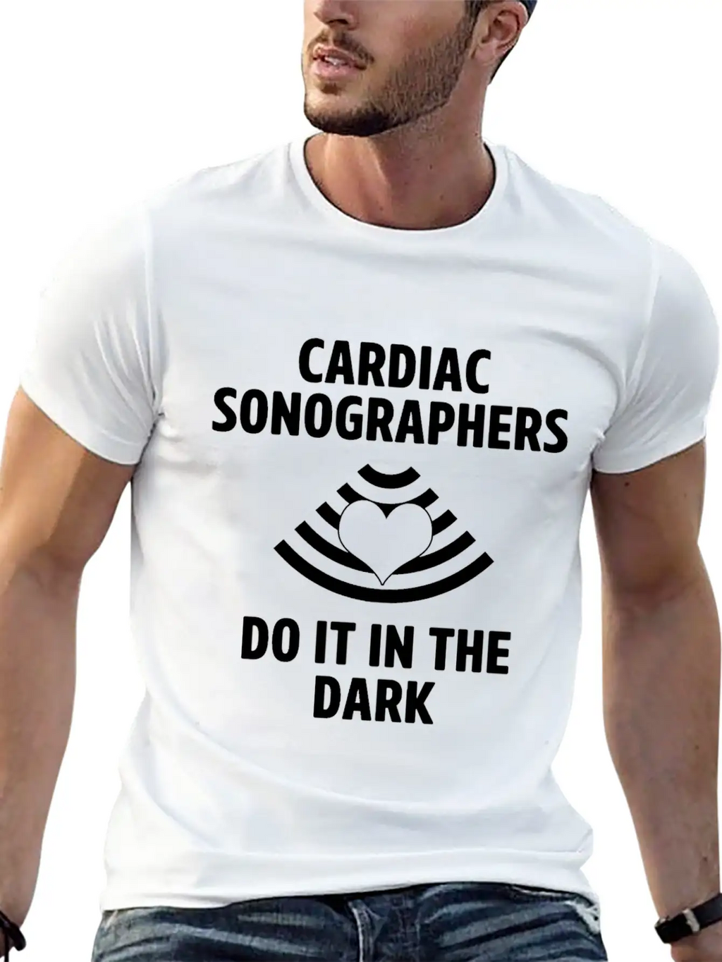 Cardiac Sonographer Echo Tech In The Dark RDCS Classic Cotton Tee – Unisex Comfort For Any Season