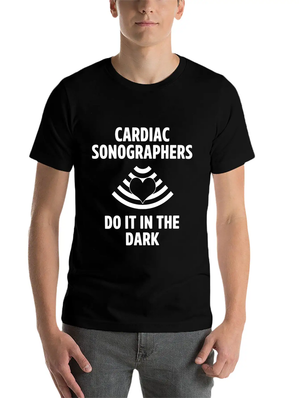 Cardiac Sonographer Echo Tech In The Dark RDCS Classic Cotton Tee – Unisex Comfort For Any Season