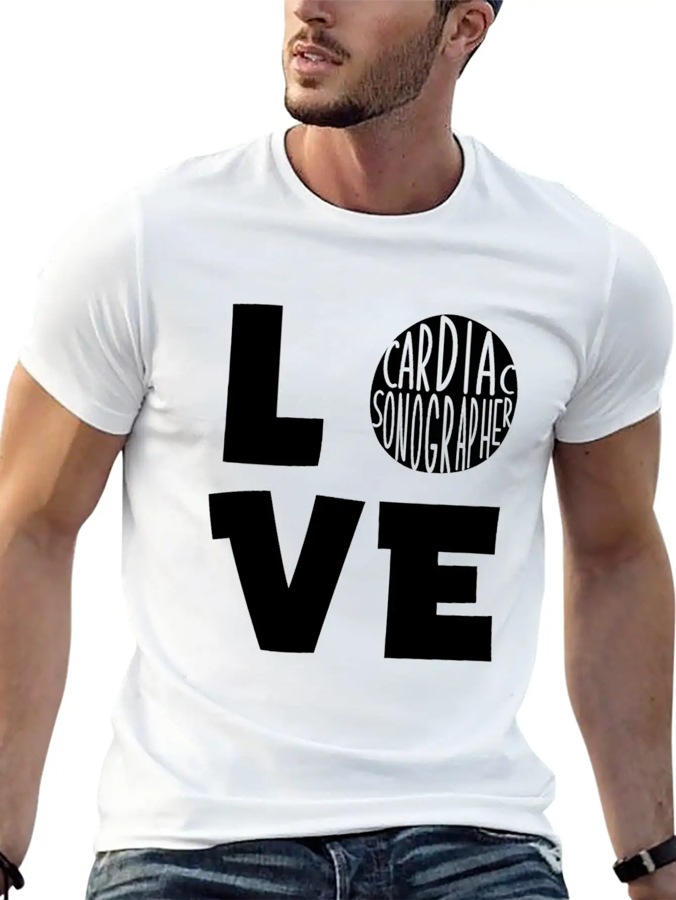 Cardiac Sonographer Echo Tech Love RDCS Product Breathable Graphic T-Shirt – Perfect For Casual Days