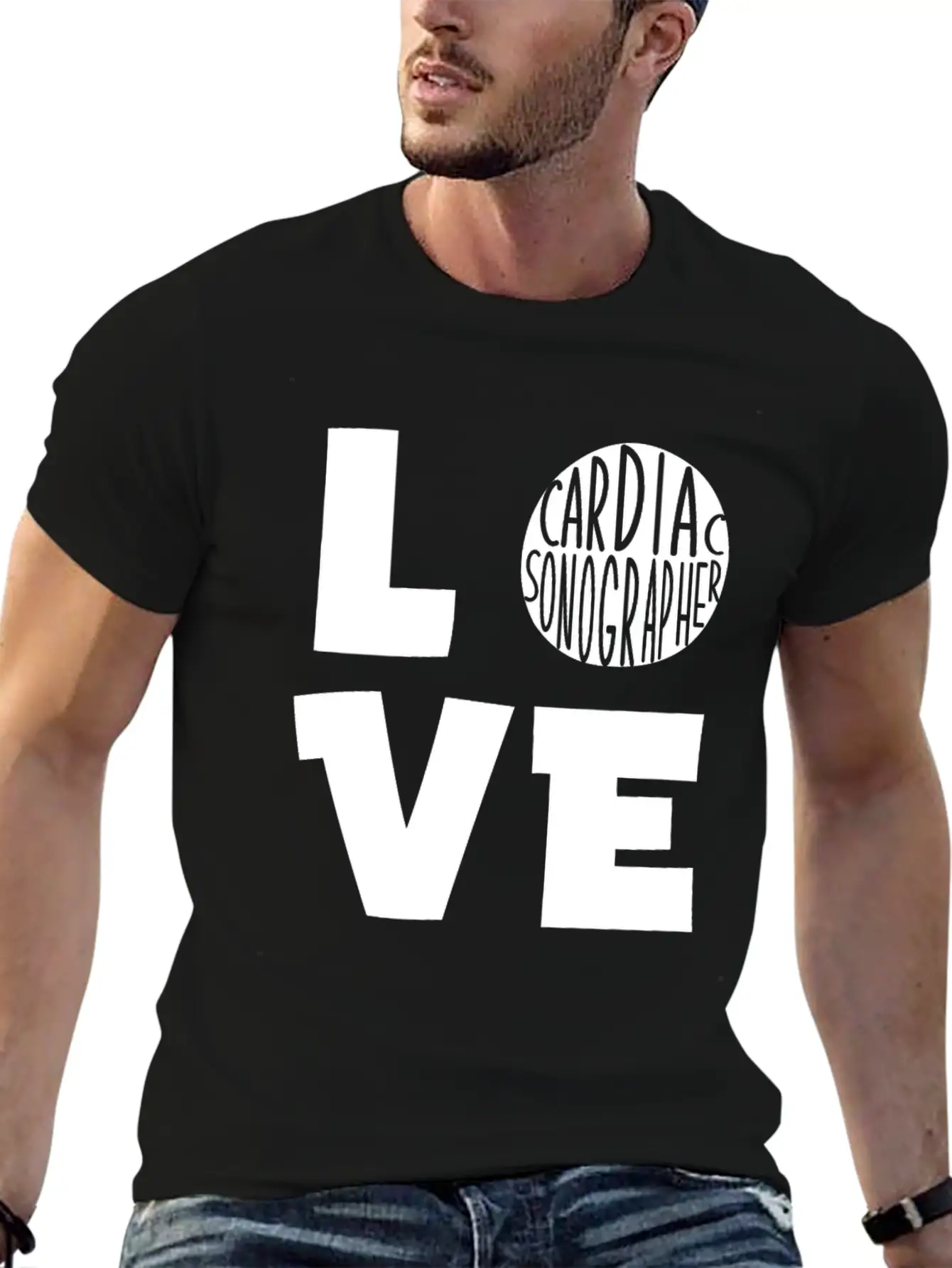 Cardiac Sonographer Echo Tech Love RDCS Product Breathable Graphic T-Shirt – Perfect For Casual Days