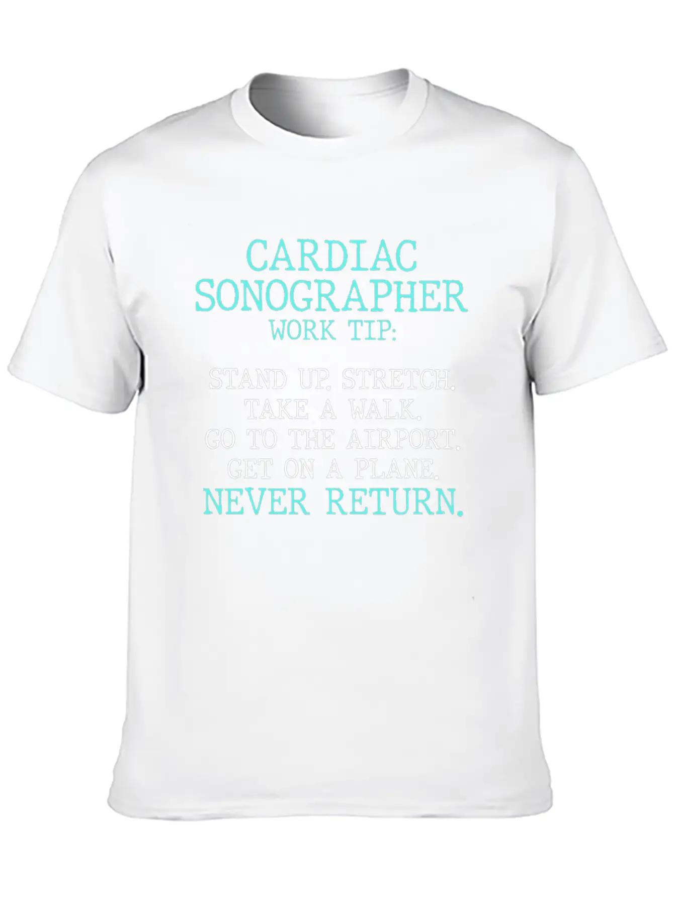 Cardiac Sonographer Echo Tech Stretch RDCS Design Breathable Graphic T-Shirt – Perfect For Casual Days
