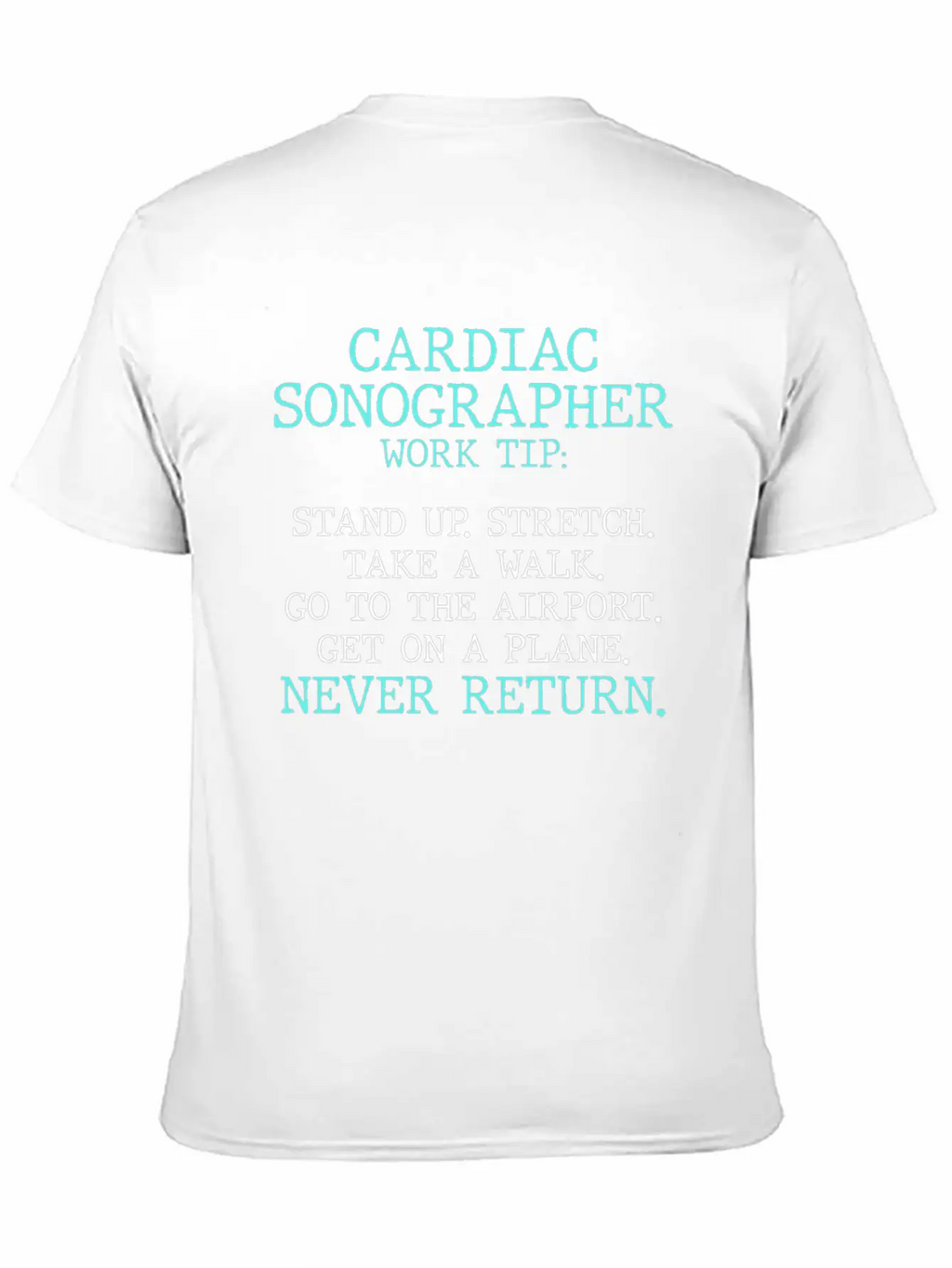 Cardiac Sonographer Echo Tech Stretch RDCS Design Breathable Graphic T-Shirt – Perfect For Casual Days