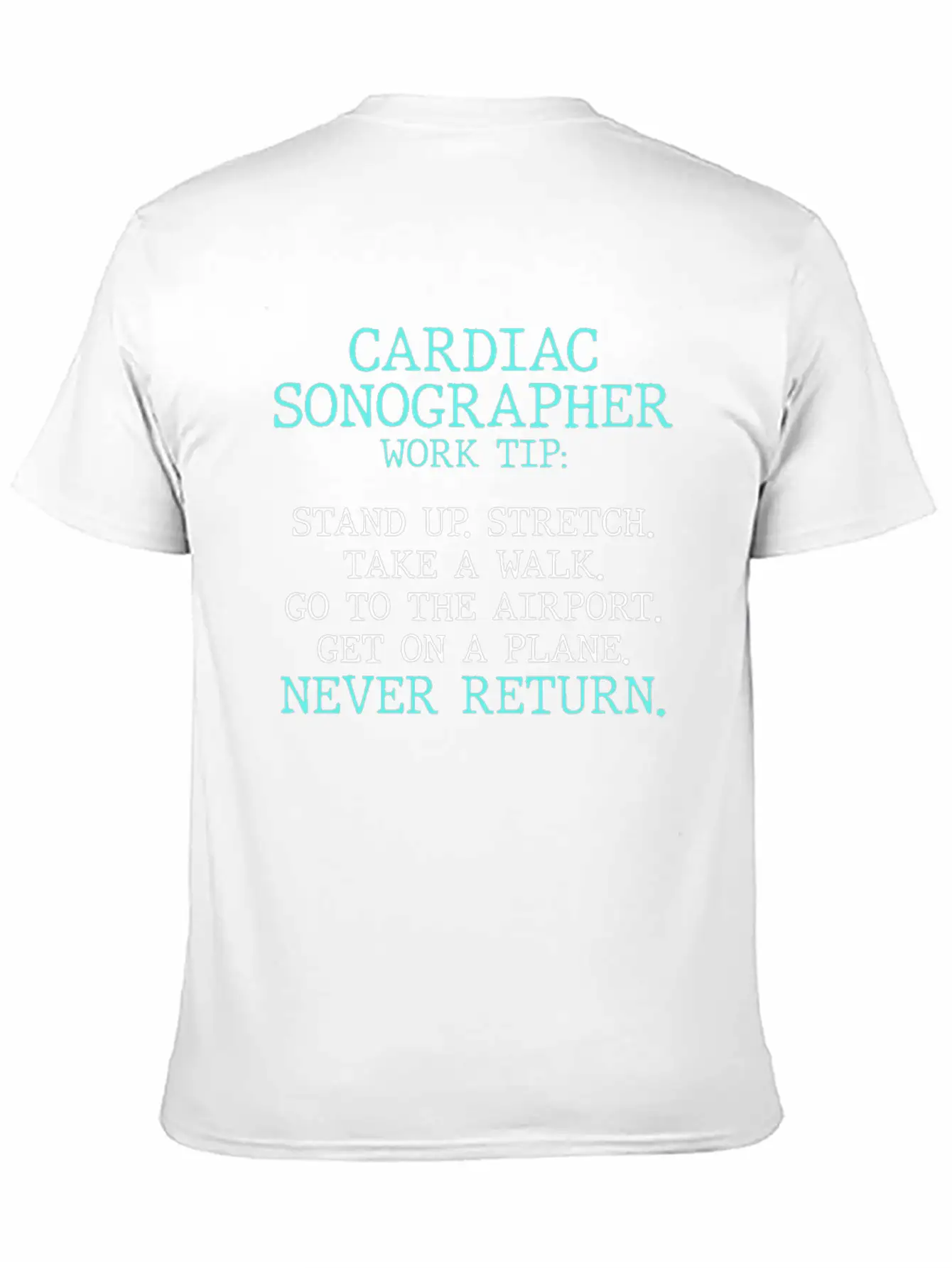 Cardiac Sonographer Echo Tech Stretch RDCS Design Breathable Graphic T-Shirt – Perfect For Casual Days