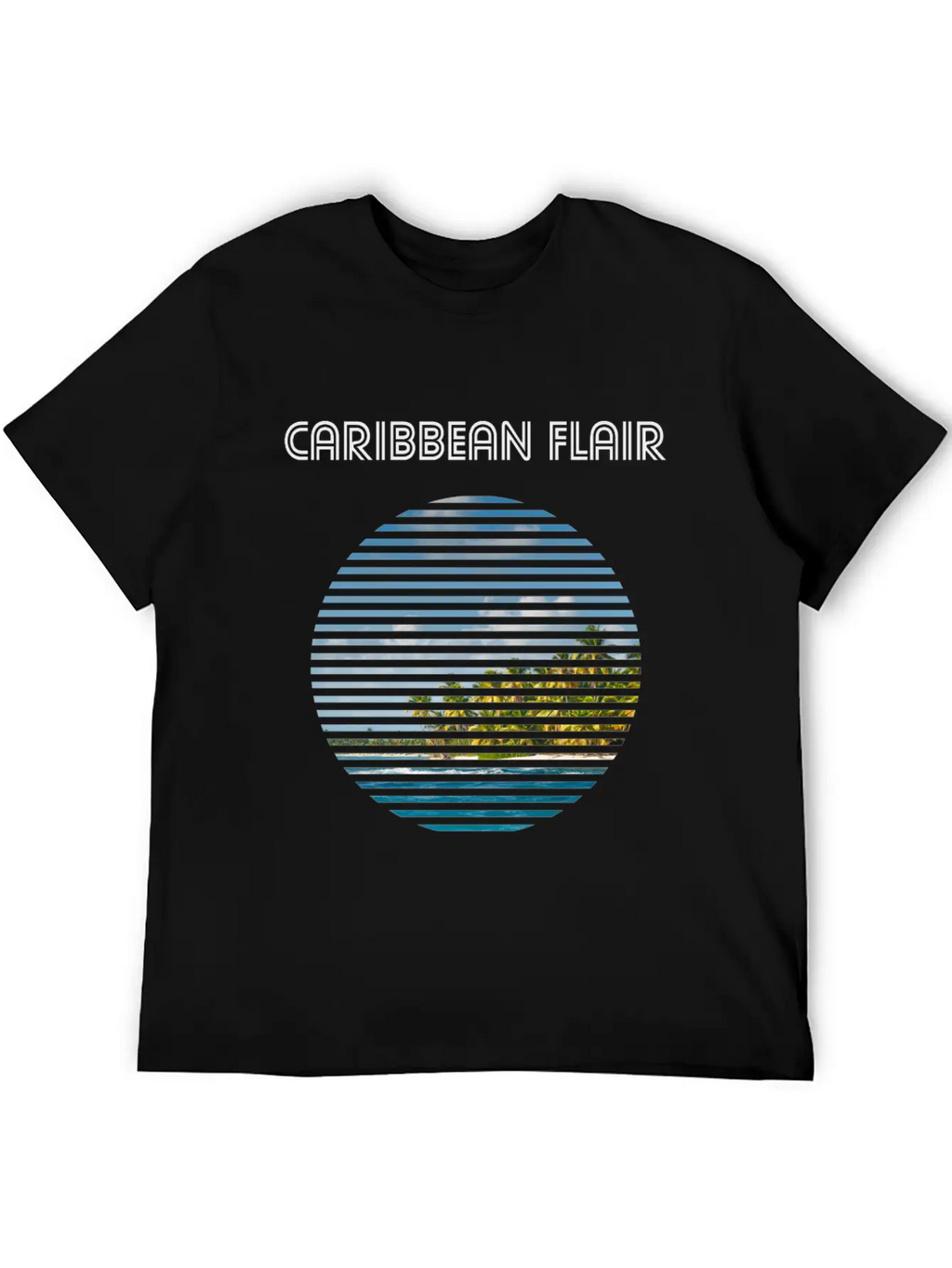 Caribbean Flair Vintage Caribbean Holiday Beach Essential Cotton Tee For Daily Outfits – Unisex Style