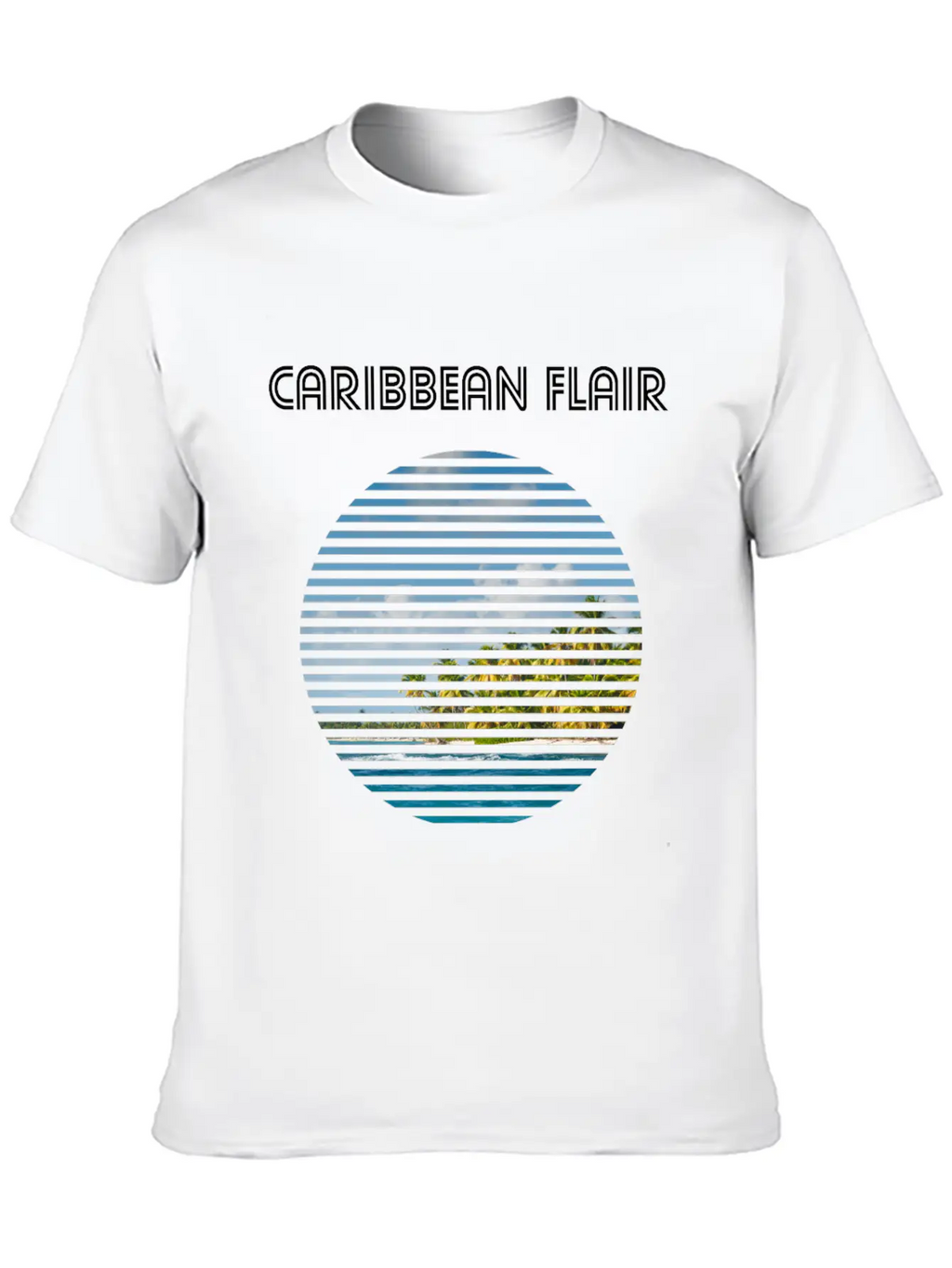 Caribbean Flair Vintage Caribbean Holiday Beach Essential Cotton Tee For Daily Outfits – Unisex Style