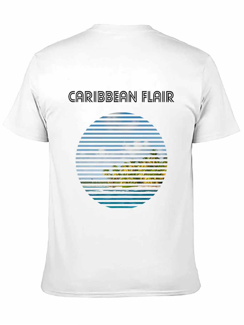 Caribbean Flair Vintage Caribbean Holiday Beach Essential Cotton Tee For Daily Outfits – Unisex Style