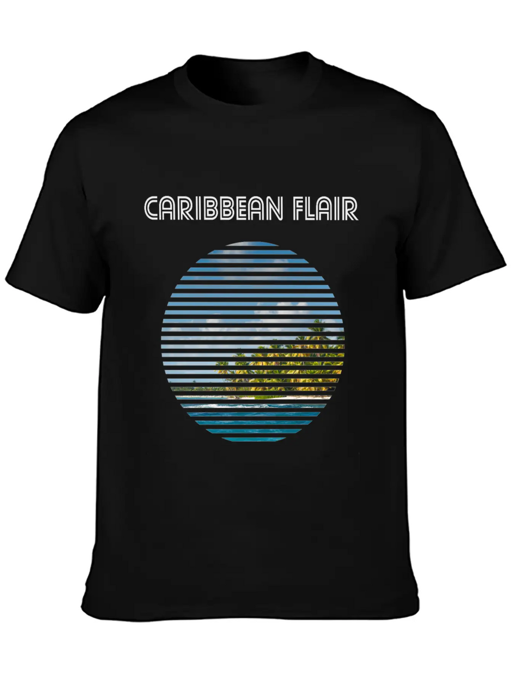 Caribbean Flair Vintage Caribbean Holiday Beach Essential Cotton Tee For Daily Outfits – Unisex Style