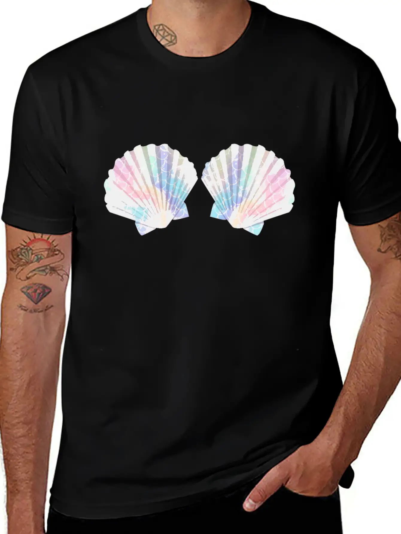 Carnival Carnival Mermaid Mermaid Shells Bra Unisex Casual T-Shirt – Clean Design For Daily Comfort