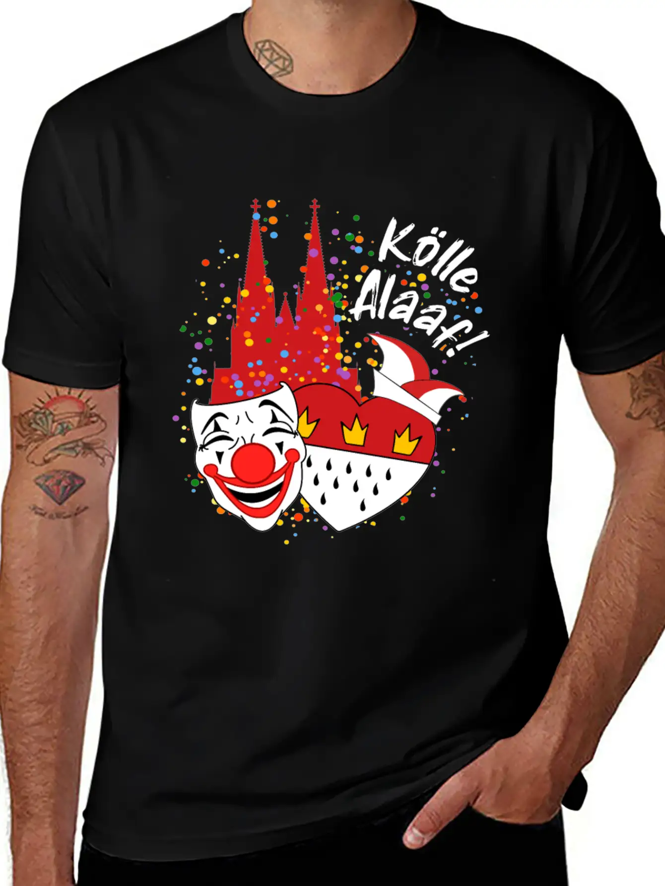 Carnival Costume Koelle Alaaf Heart Coat Of Arms Classic Cotton Tee – Unisex Comfort For Any Season