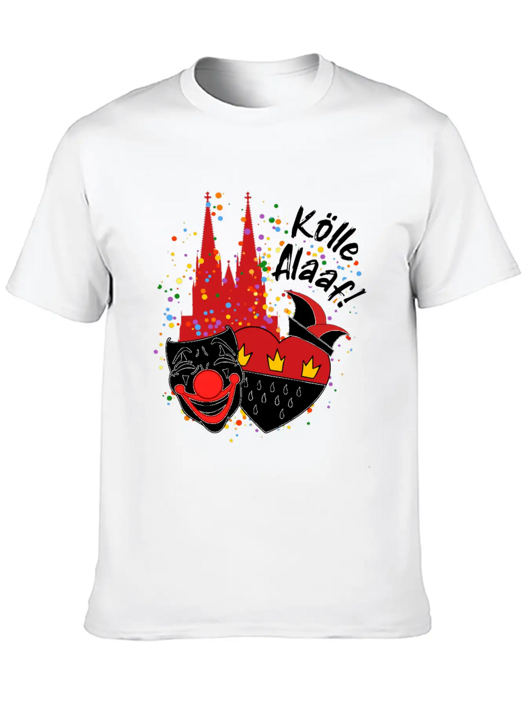 Carnival Costume Koelle Alaaf Heart Coat Of Arms Classic Cotton Tee – Unisex Comfort For Any Season