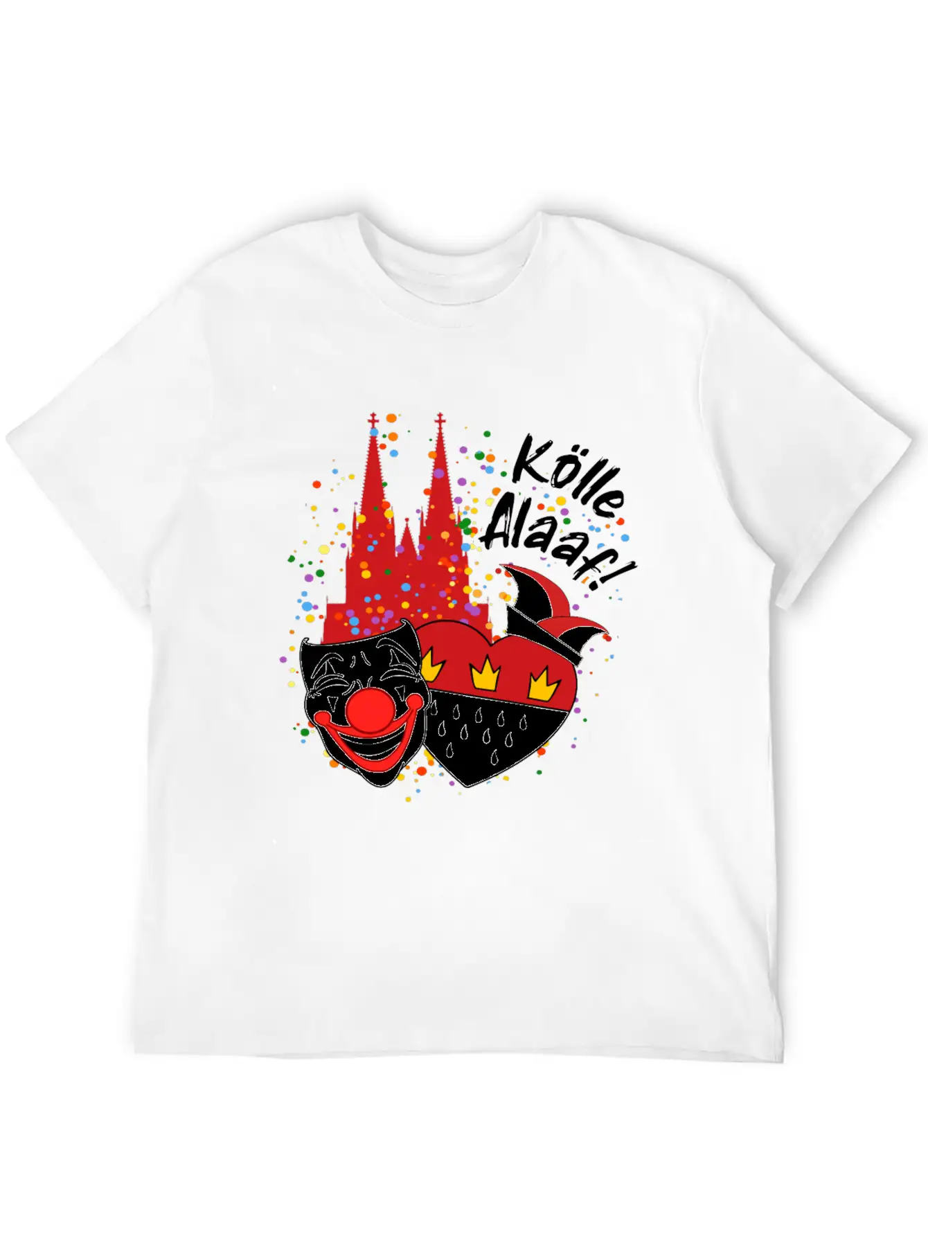 Carnival Costume Koelle Alaaf Heart Coat Of Arms Classic Cotton Tee – Unisex Comfort For Any Season