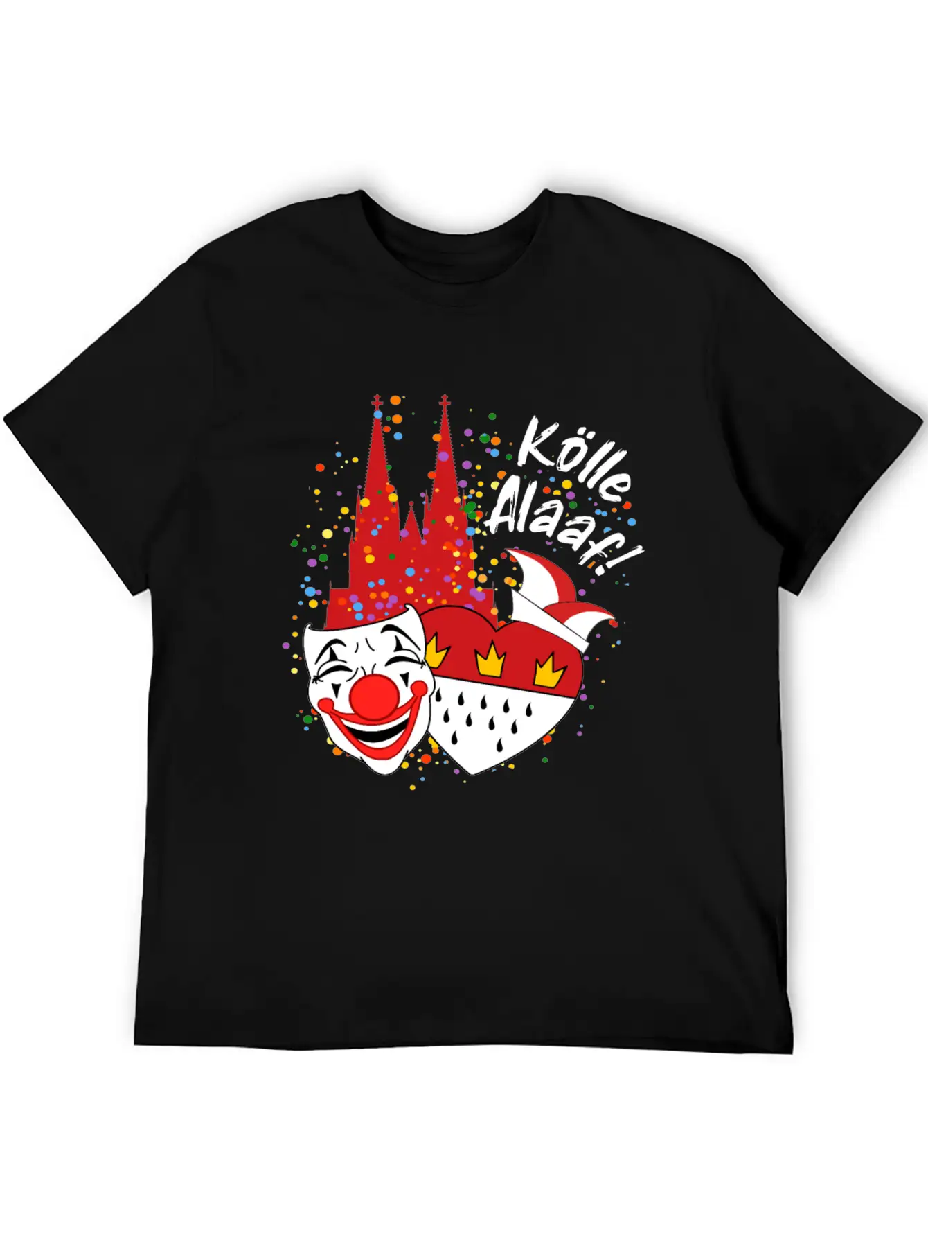 Carnival Costume Koelle Alaaf Heart Coat Of Arms Classic Cotton Tee – Unisex Comfort For Any Season