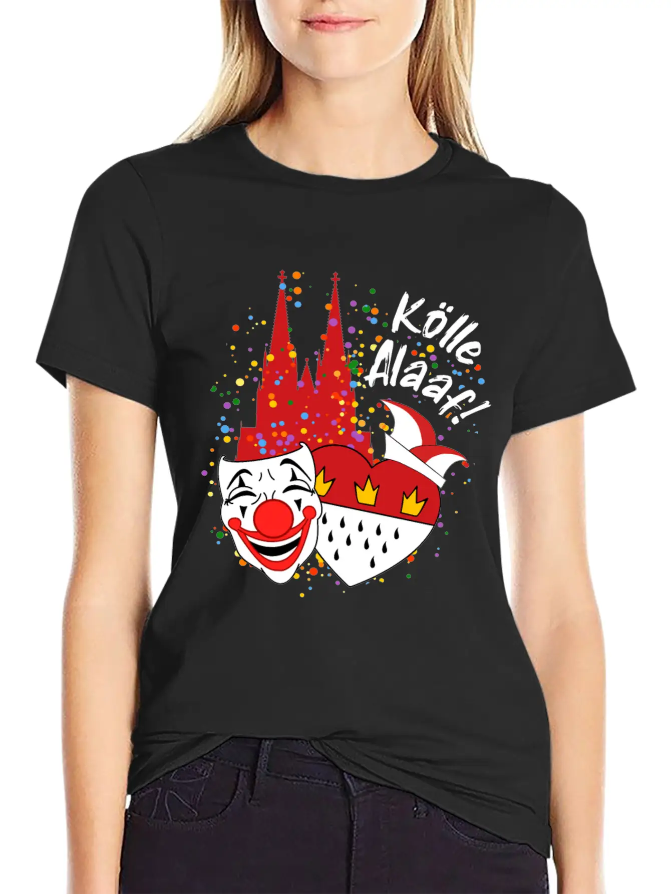 Carnival Costume Koelle Alaaf Heart Coat Of Arms Classic Cotton Tee – Unisex Comfort For Any Season