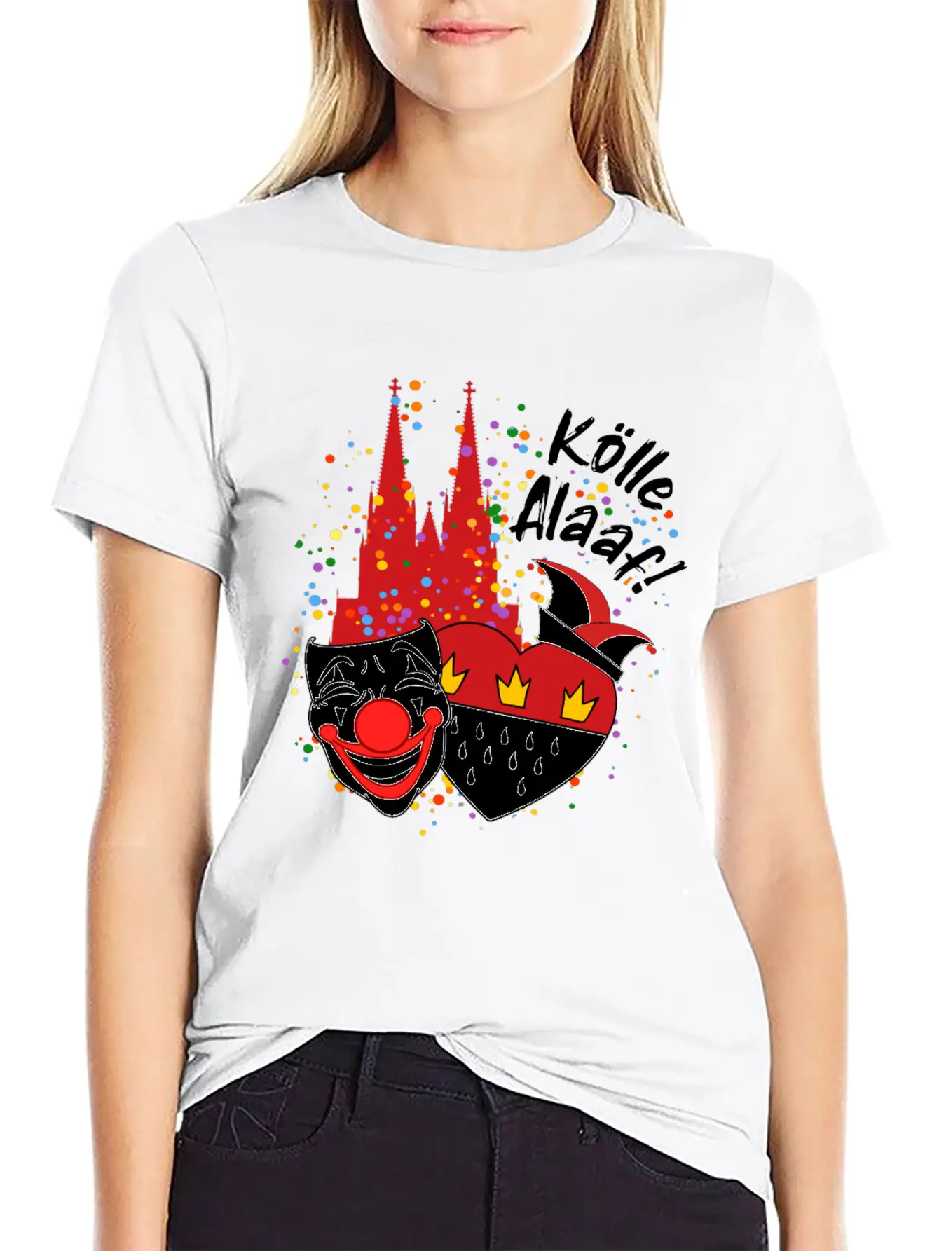 Carnival Costume Koelle Alaaf Heart Coat Of Arms Classic Cotton Tee – Unisex Comfort For Any Season